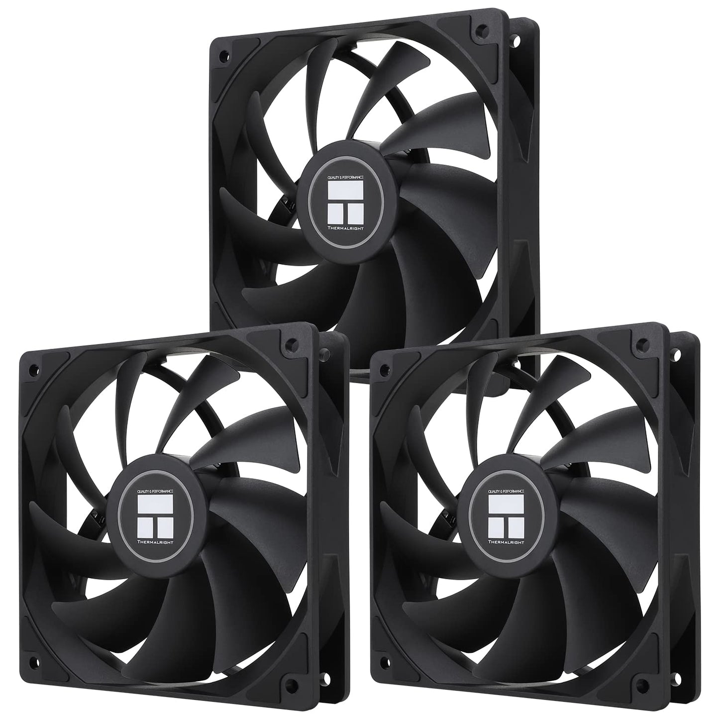 Thermalright TL-C12C-S X3 CPU Fan 120mm ARGB Case Cooler Fan, 4pin PWM Silent Computer with S-FDB Bearing Included, up to 1550RPM Cooling Fan（3 Quantities）