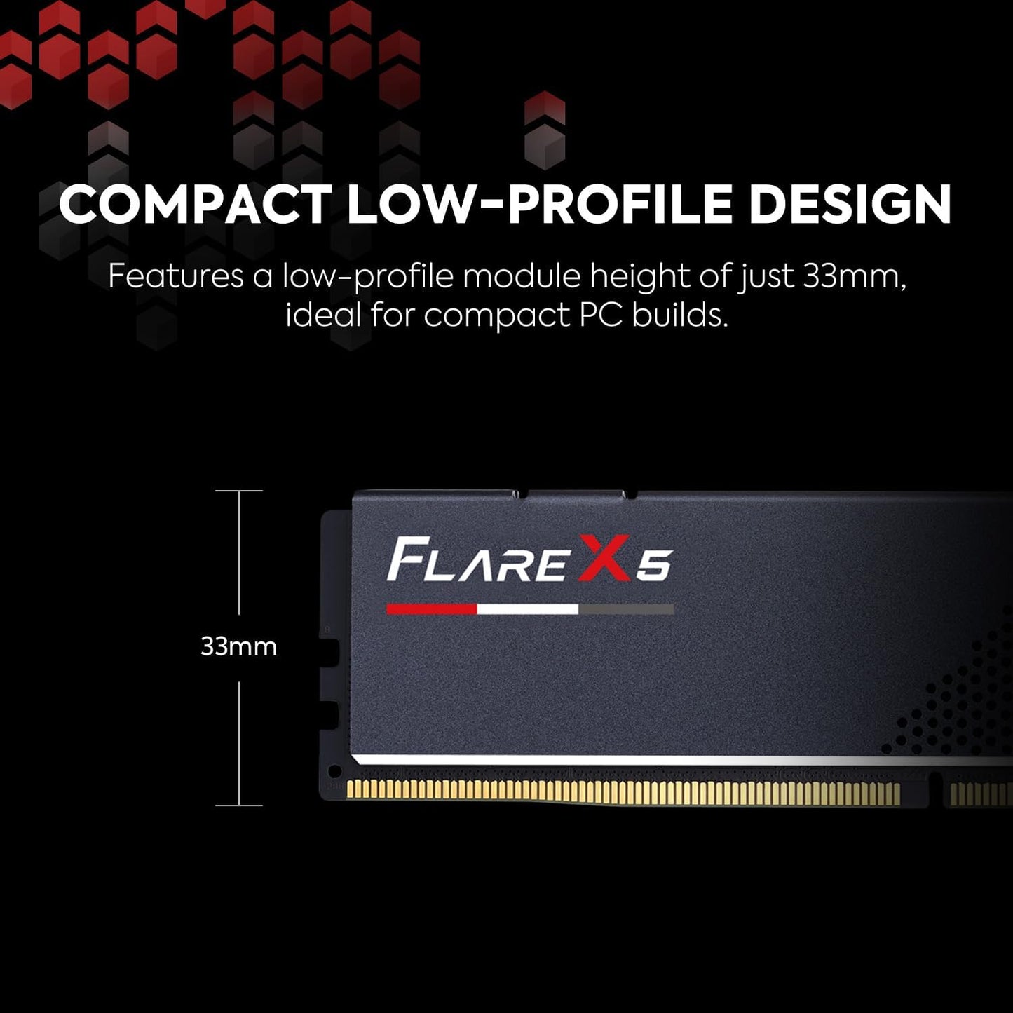 G.SKILL Flare X5 Series (AMD Expo) DDR5 RAM 32GB (2x16GB) 6000MT/s CL36-36-36-96 1.35V Desktop Computer Memory UDIMM - Matte Black (F5-6000J3636F16GX2-FX5)