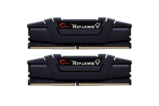 G.SKILL Ripjaws V Series (Intel XMP) DDR4 RAM 32GB (2x16GB) 3600MT/s CL16-19-19-39 1.35V Desktop Computer Memory UDIMM - Black (F4-3600C16D-32GVKC)