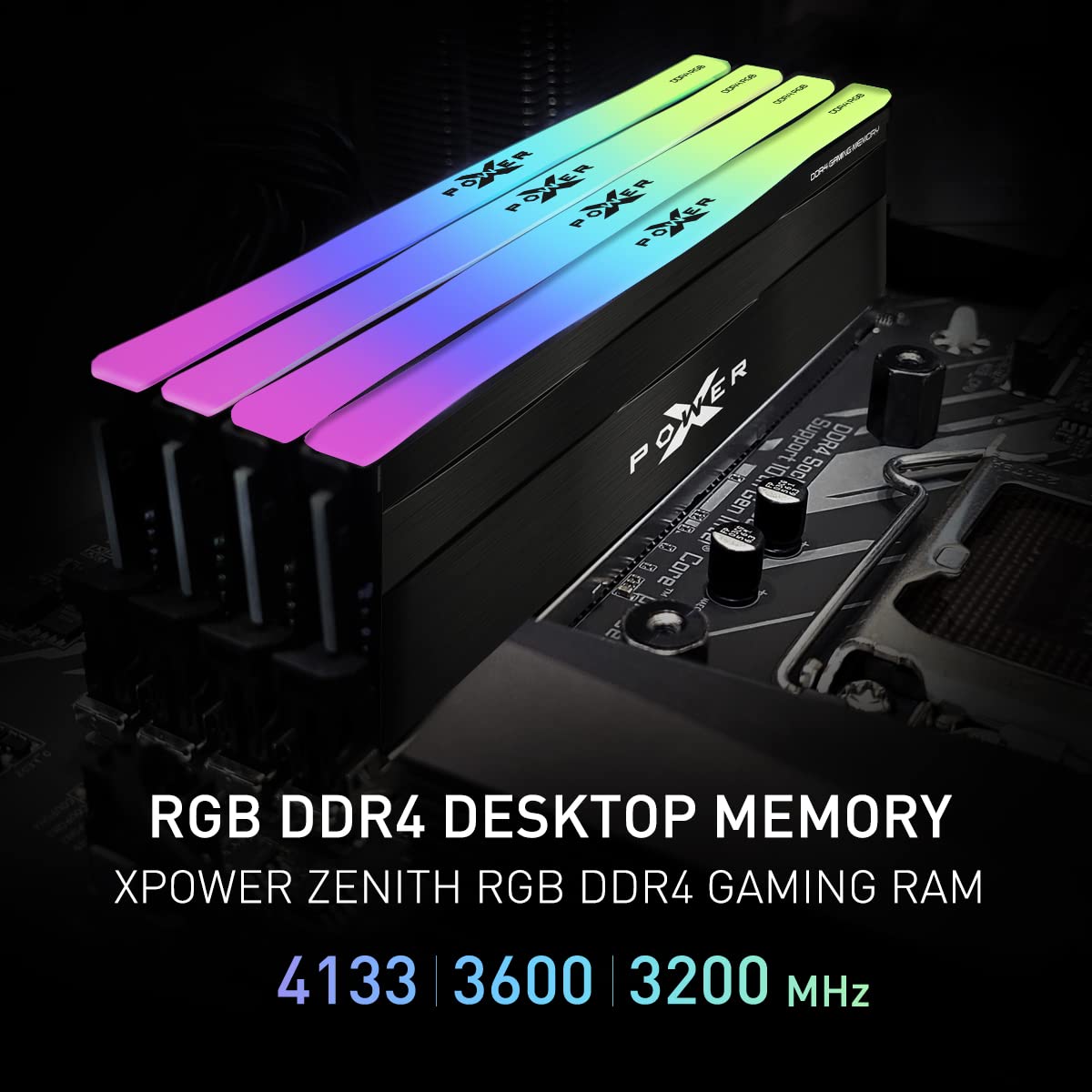 Módulo de memoria RAM DDR4 para juegos Silicon Power Value de 32 GB (2 x 16 GB), 3200 MHz (PC4 25600), 288 pines CL16, 1,35 V, UDIMM, con disipador térmico, color gris SP032GXLZU320BDAJ7 