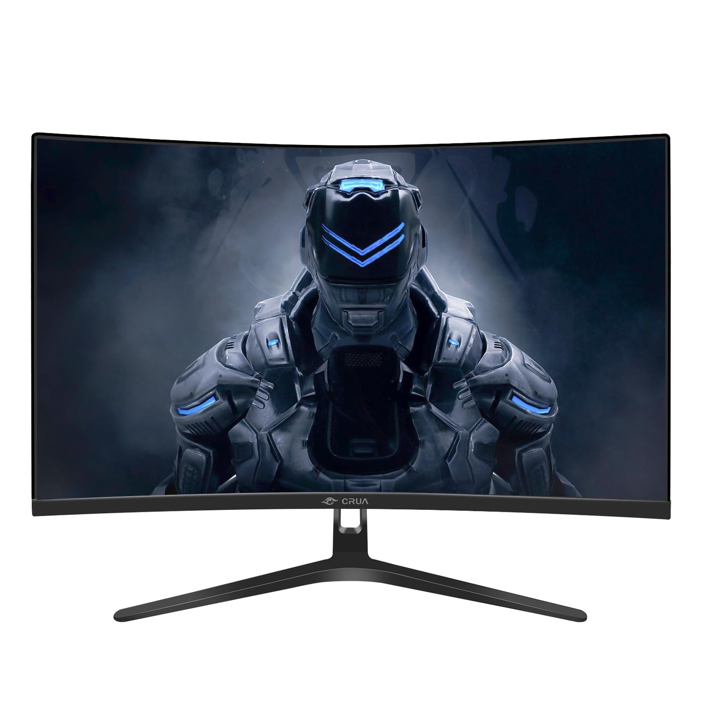 CRUA 27" Curved Gaming Monitor, FHD 1920x1080P, 144Hz/180Hz Computer Monitor, 1800R VA Screen, 99% sRGB, AMD FreeSync, HDMI & DP, Wall Mount Install- Black