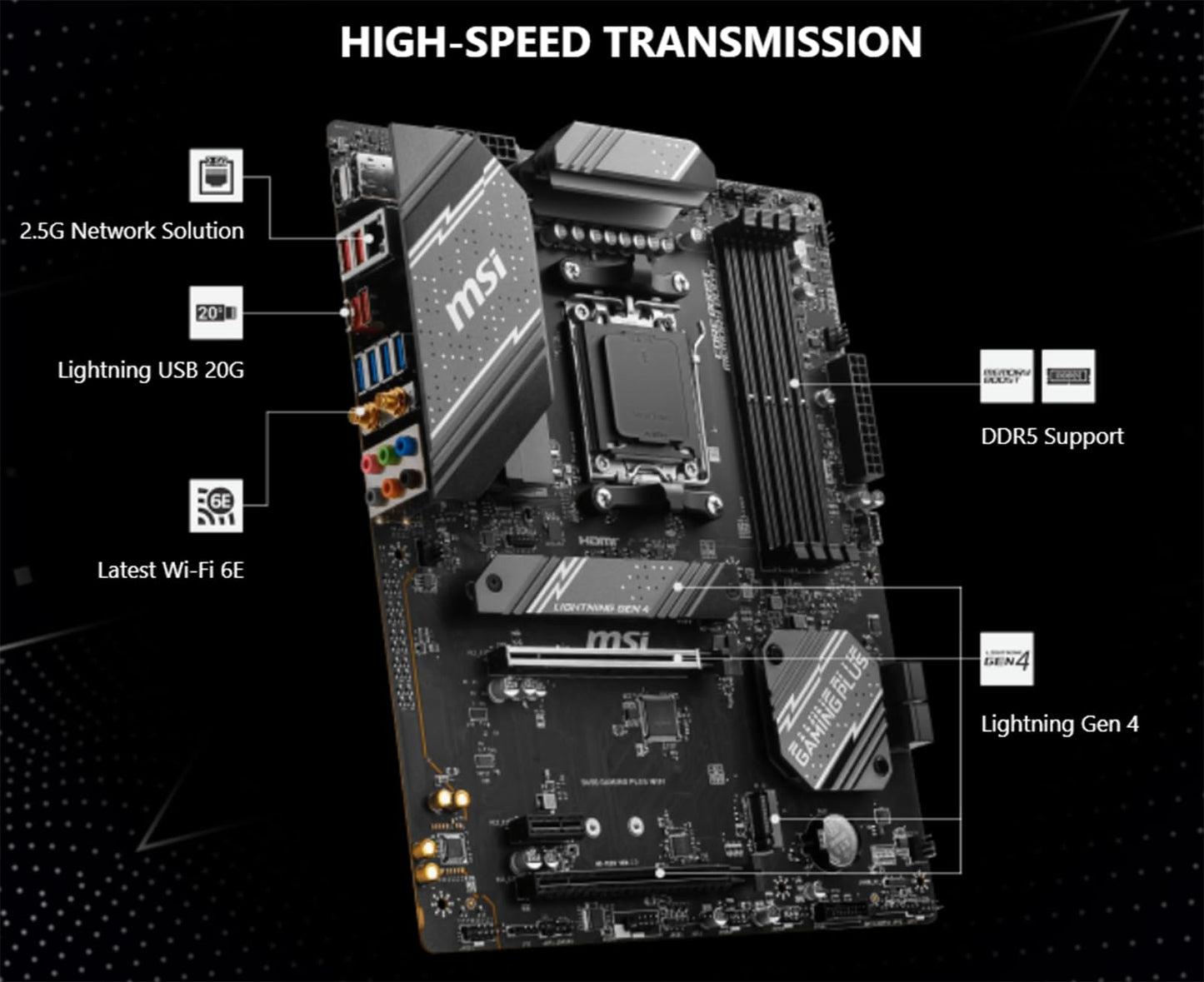 Procesador de escritorio desbloqueado AMD Ryzen 7 7700X de 8 núcleos y 16 subprocesos AM5 de 5,4 GHz con placa base MSI PRO B650-P WiFi ProSeries (AMD AM5, ATX, DDR5, PCIe 4.0) INLAND Micro Center 