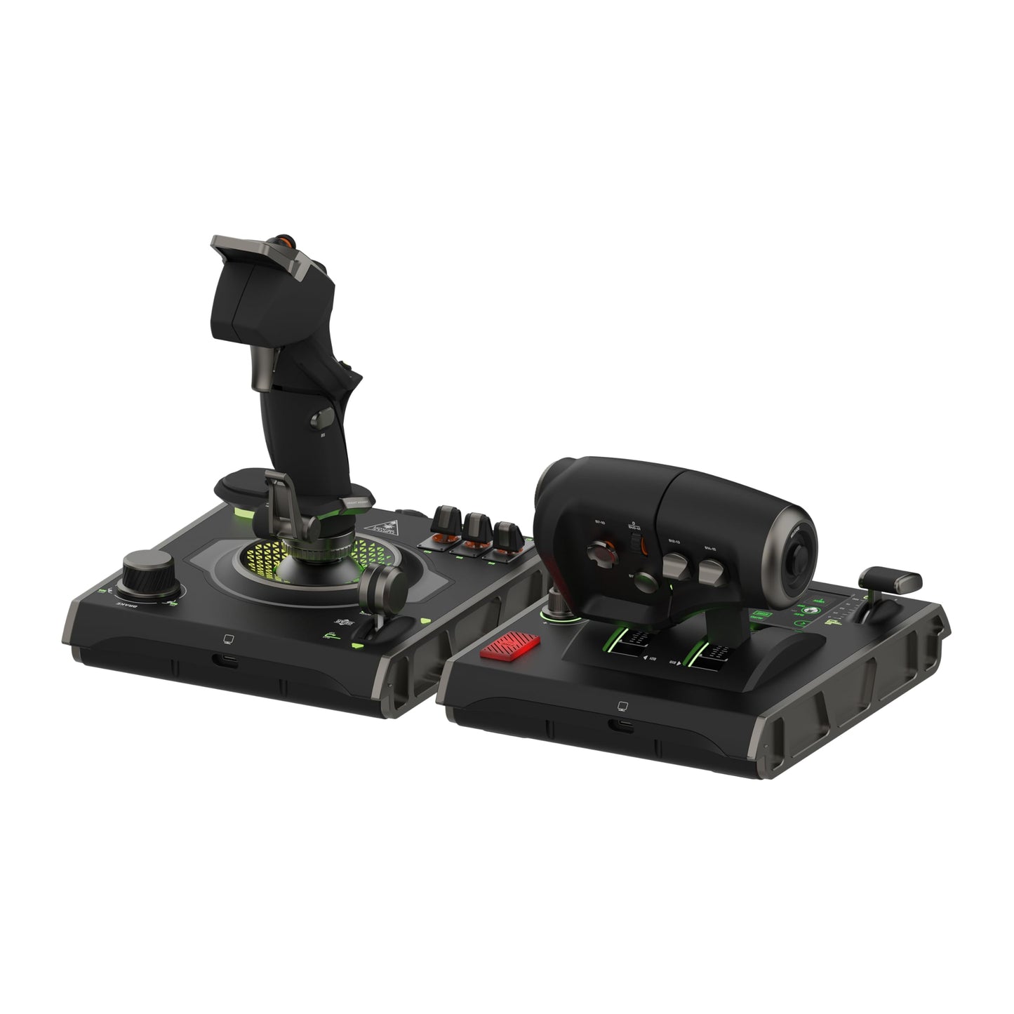 Sistema de control de vuelo universal VelocityOne de Turtle Beach: Xbox Series X y Xbox Series S, Xbox One y PC con Windows 10 y 11, con palanca de mando, cuadrante del acelerador, rueda de ajuste y controles del timón 