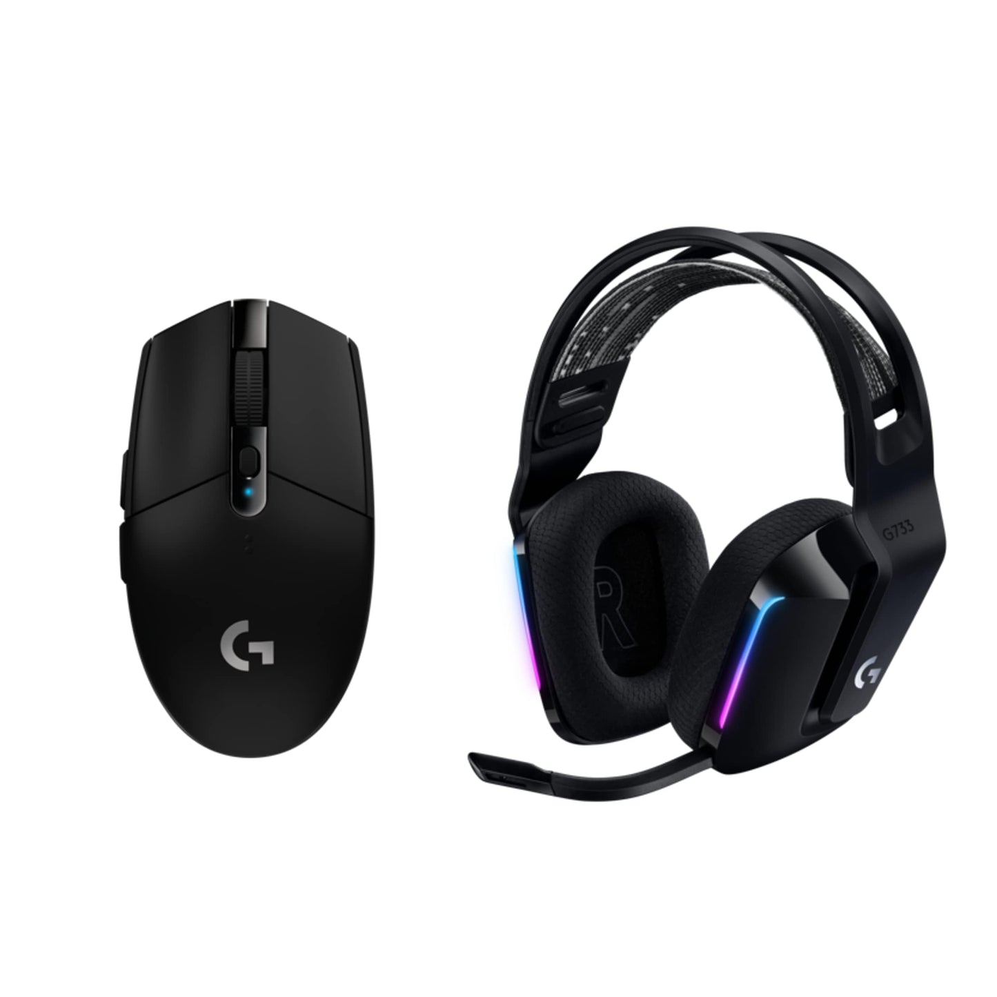 Ratón inalámbrico para juegos Logitech G305 LIGHTSPEED, sensor Hero 12K, 12 000 DPI, ligero, 6 botones programables, duración de batería de 250 h, memoria integrada, PC/Mac, color negro 