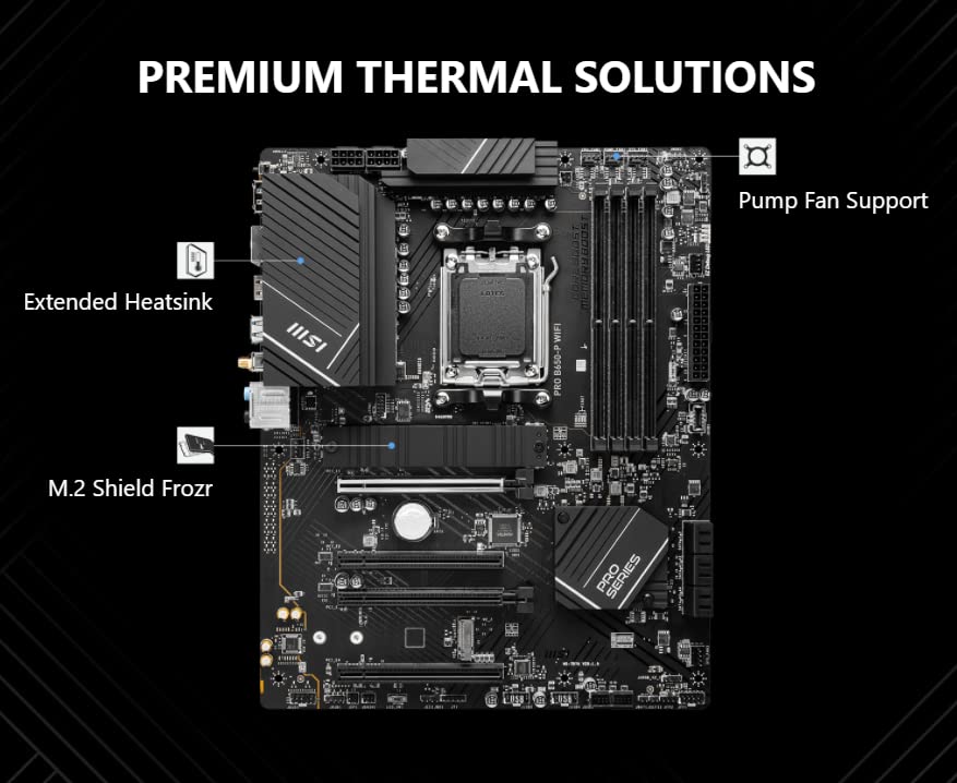 Procesador de escritorio desbloqueado AMD Ryzen 7 7700X de 8 núcleos y 16 subprocesos AM5 de 5,4 GHz con placa base MSI PRO B650-P WiFi ProSeries (AMD AM5, ATX, DDR5, PCIe 4.0) INLAND Micro Center 