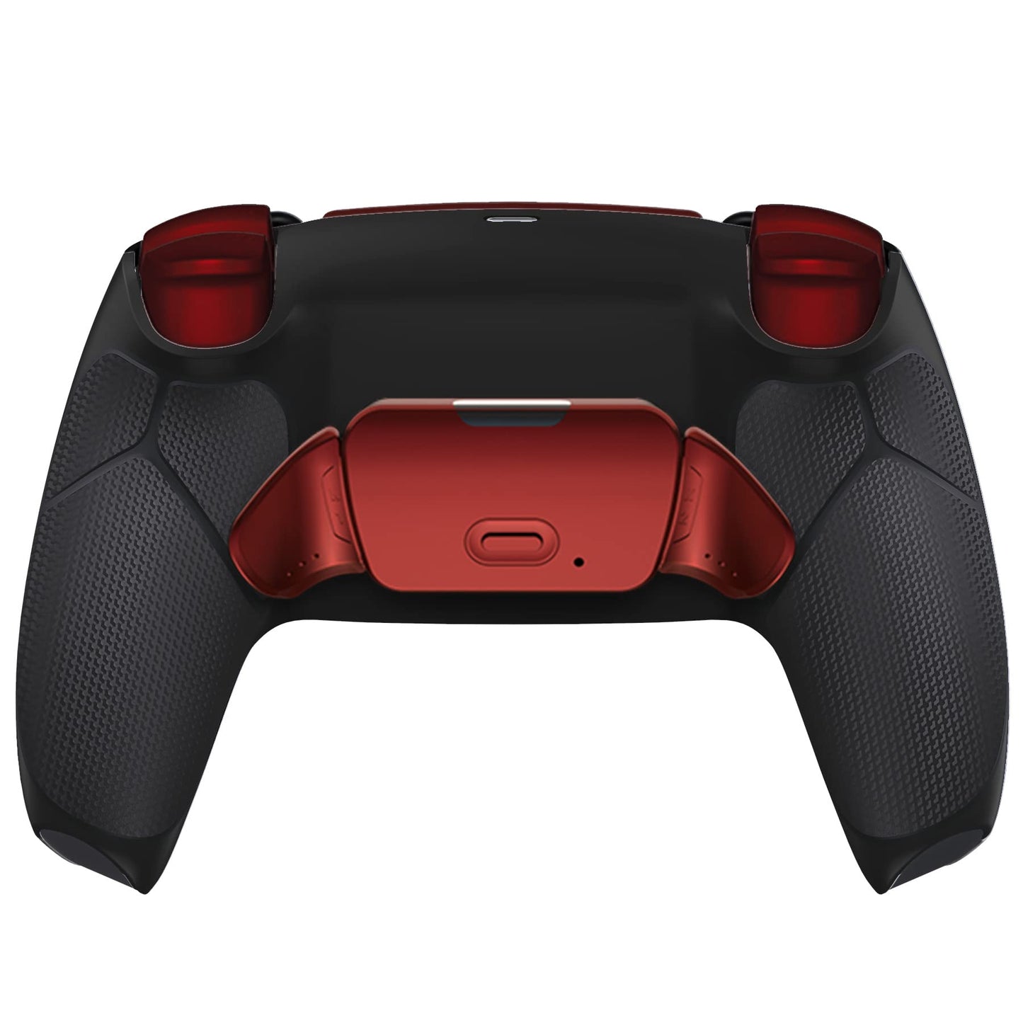 HEXGAMING RIVAL Wireless Controller Compatible with ps5-2 Back Buttons, Mouse-Click Triggers, Interchangeable Thumbsticks - Black Scarlet Red