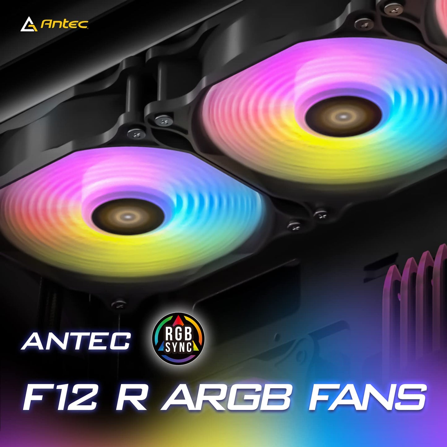 Antec PC Fans, 120mm Fan, PC Case Fan,120mm Case Fan, 3-pin Connector, 5 Packs