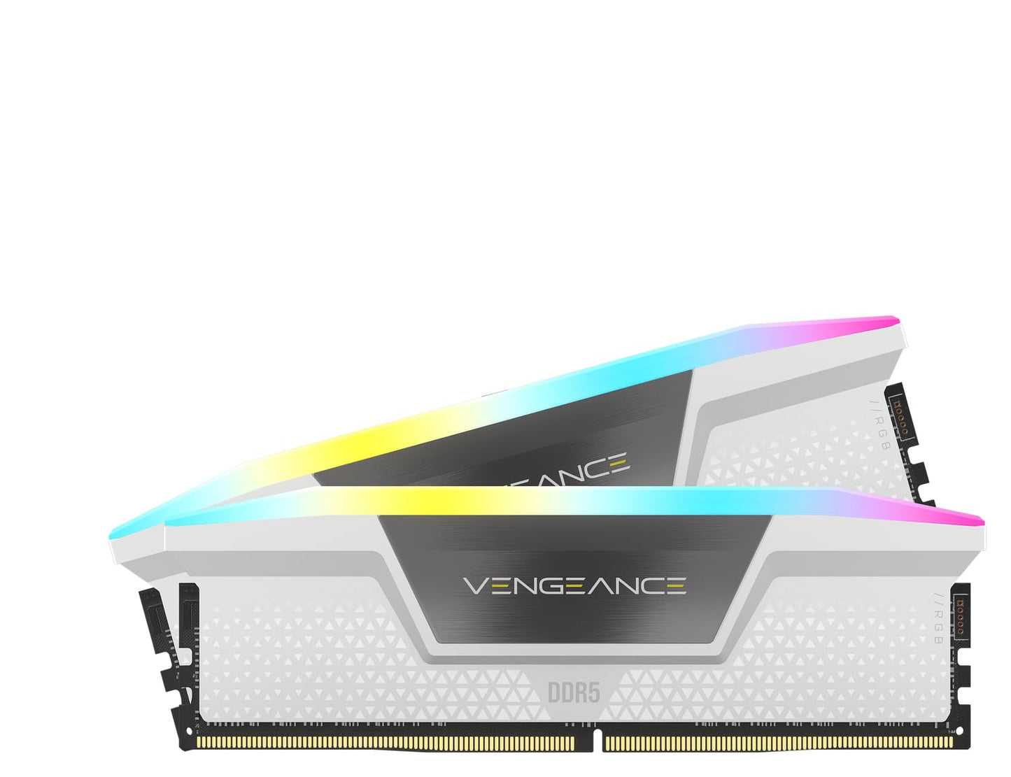 CORSAIR VENGEANCE RGB DDR5 RAM 32GB (2x16GB) 6400MHz CL36-48-48-104 1.35V Intel XMP Desktop Computer Memory - Black (CMH32GX5M2B6400C36)