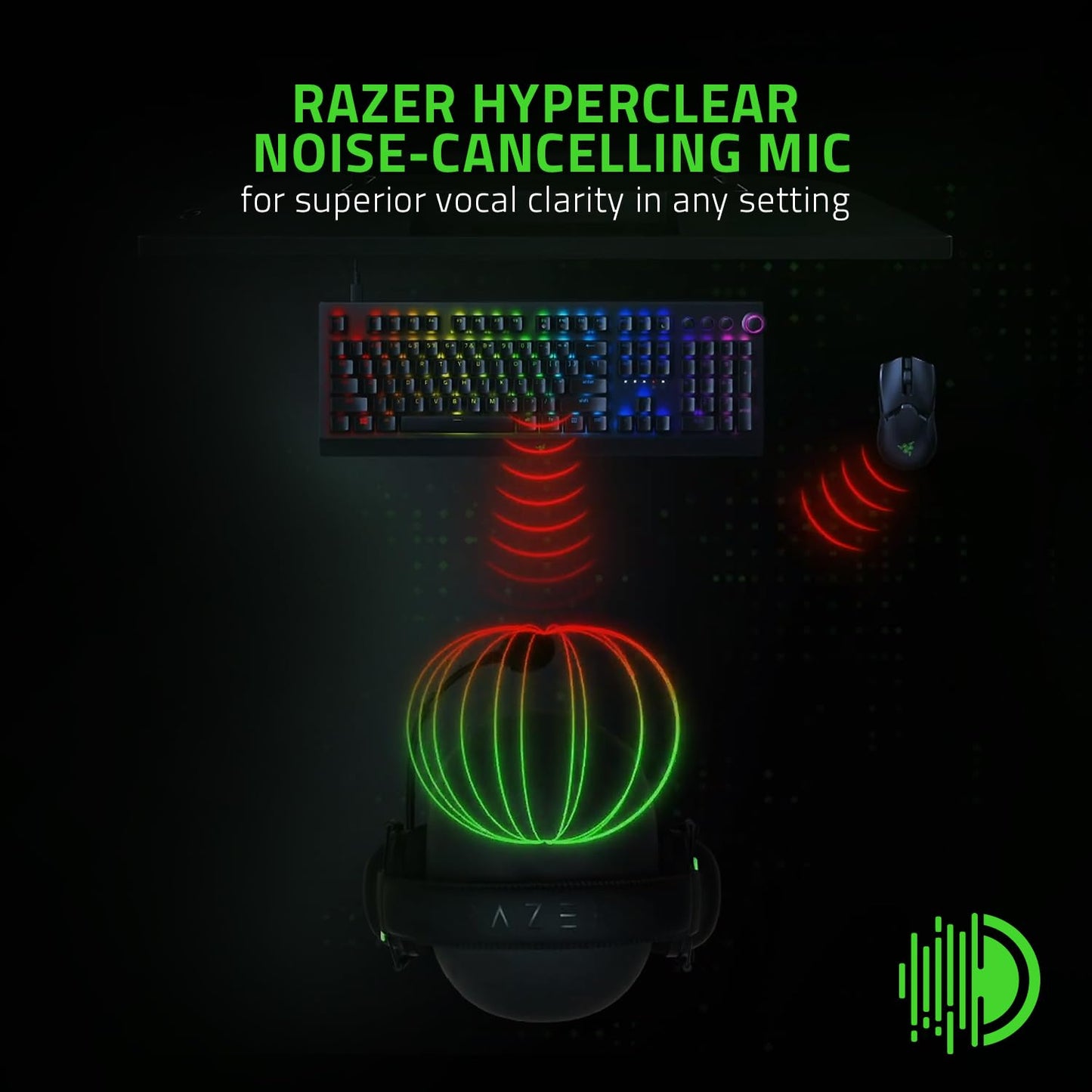 Razer BlackShark V2 X Gaming Headset: 7.1 Surround Sound - 50mm Drivers - Memory Foam Cushion - For PC, PS4, PS5, Switch - 3.5mm Audio Jack - Black