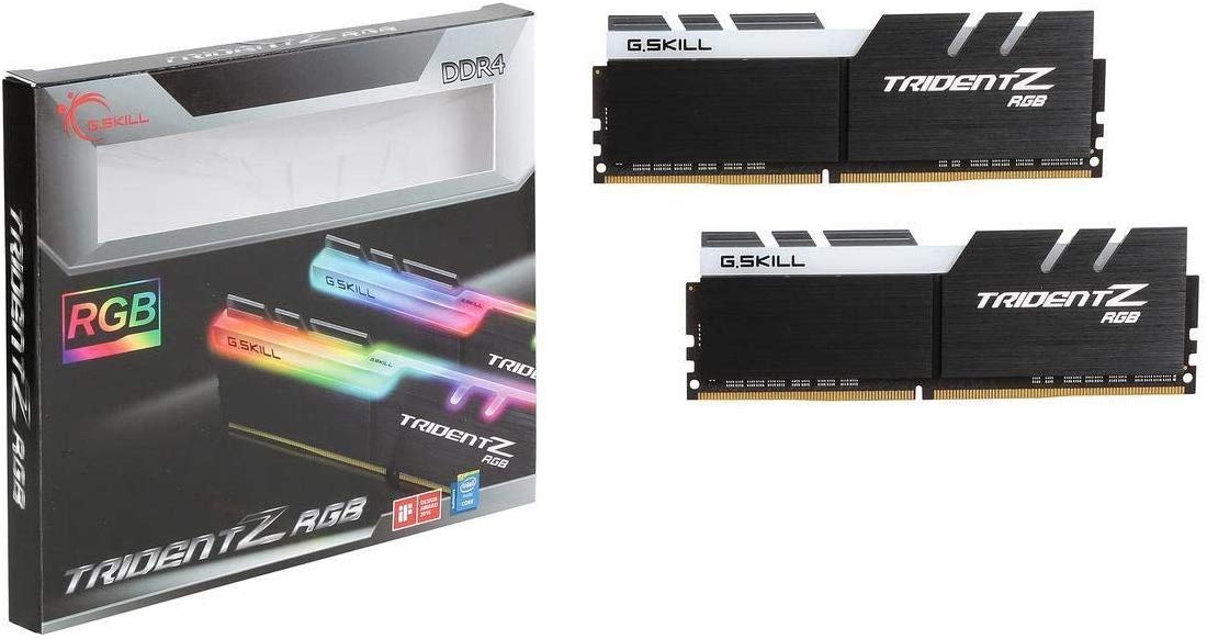 G.SKILL Trident Z RGB Series (Intel XMP) DDR4 RAM 64GB (2x32GB) 3600MT/s CL18-22-22-42 1.35V Desktop Computer Memory UDIMM (F4-3600C18D-64GTZR)