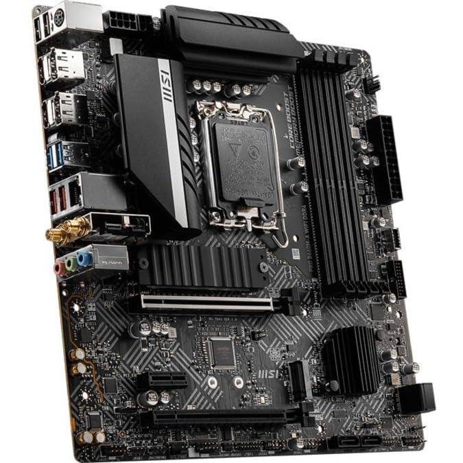 MSI PRO B760-P WiFi DDR4 ProSeries Motherboard (Supports 12th/13th/14th Gen Intel Processors, LGA 1700, DDR4, PCIe 4.0, M.2, 2.5Gbps LAN, USB 3.2 Gen2, HDMI/DP, Wi-Fi 6E, Bluetooth 5.3, ATX)