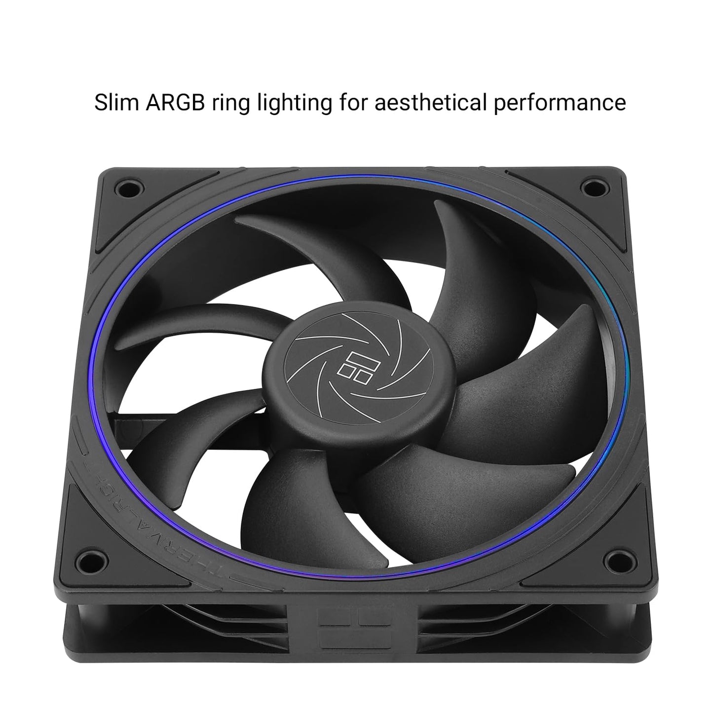 Ventilador de CPU Thermalright TL-S12W X3 de 120 mm con efecto de iluminación ARGB, ventilador silencioso para computadora con PWM y velocidad de 1500 RPM, ventilador de enfriamiento de CPU blanco (paquete de 3) 