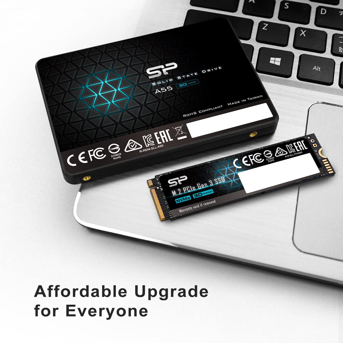 SP 512GB SSD 3D NAND A55 SLC Cache Performance Boost SATA III 2.5" 7mm (0.28") Internal Solid State Drive (SP512GBSS3A55S25)