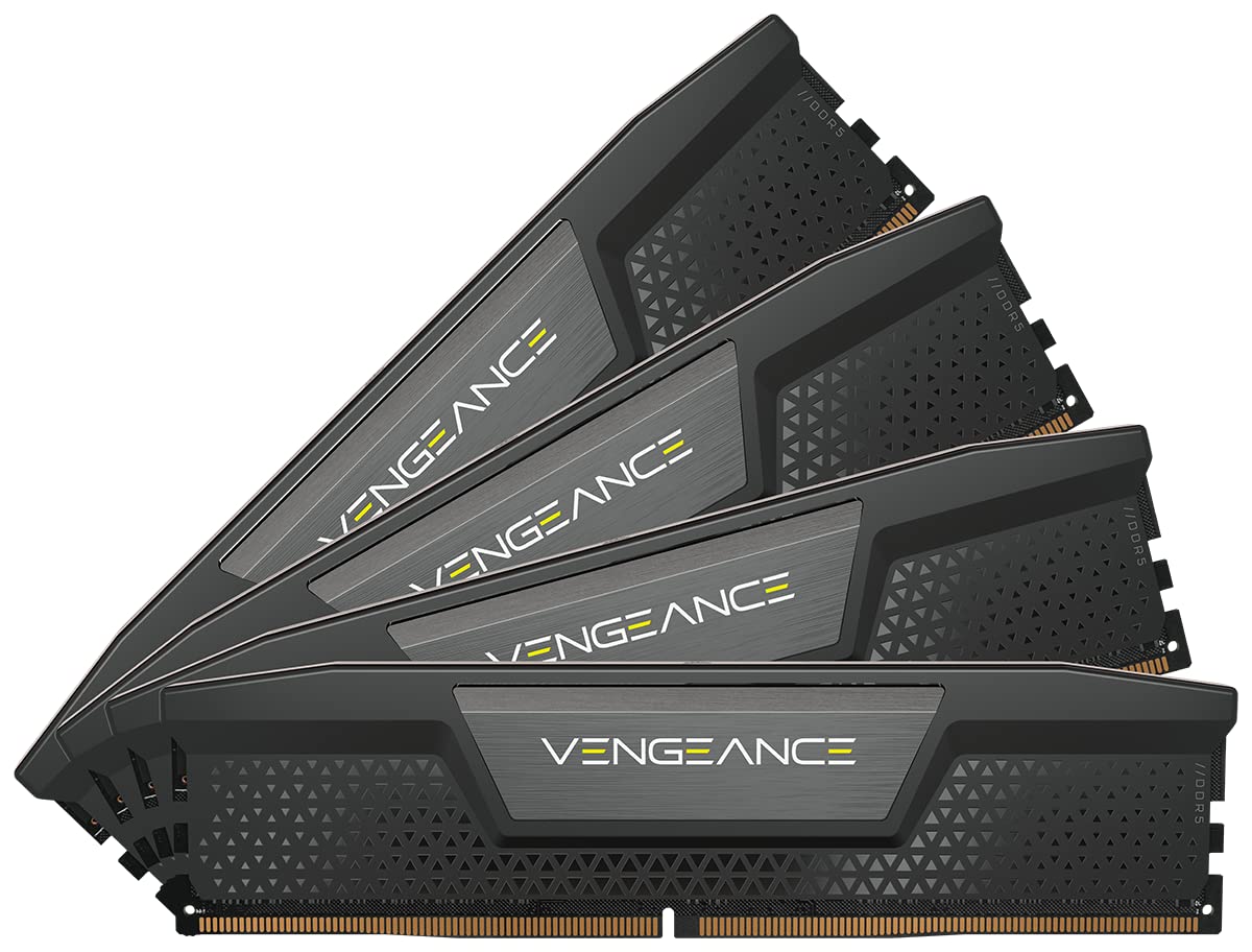 Memoria RAM DDR5 CORSAIR Vengeance de 32 GB (2 x 16 GB), 6000 MHz, CL30-36-36-76, 1,40 V, Intel XMP, para ordenador de sobremesa, color negro (CMK32GX5M2B6000C30) 