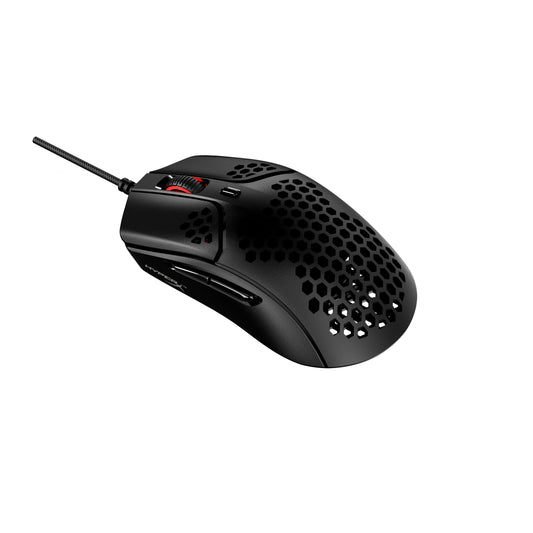 HyperX Pulsefire Haste - Ratón inalámbrico para juegos - Ultraligero, 61 g, duración de batería de 100 horas, conexión inalámbrica de 2,4 GHz, carcasa en forma de panal, diseño hexagonal, hasta 16 000 DPI, 6 botones programables - Negro, 4P5D7AA 