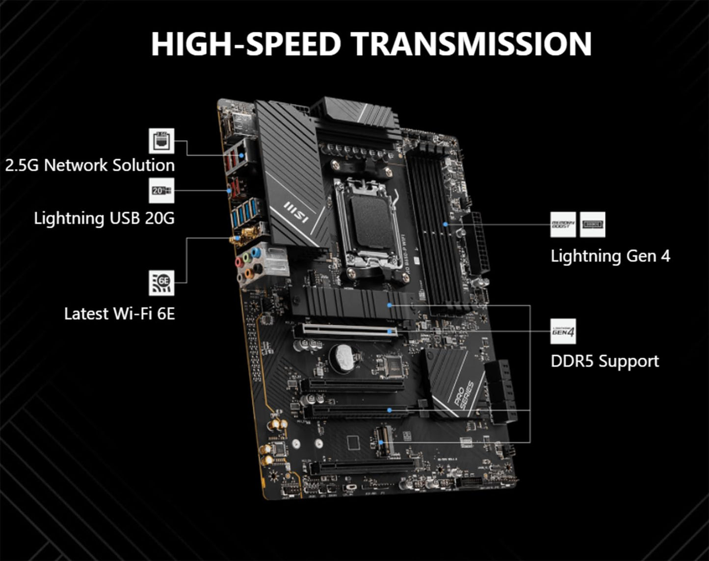 Procesador de escritorio desbloqueado Micro Center AMD Ryzen 7 9700X de 8 núcleos y 16 subprocesos con placa base para juegos MAG B650 Tomahawk WiFi AM5 DDR5 