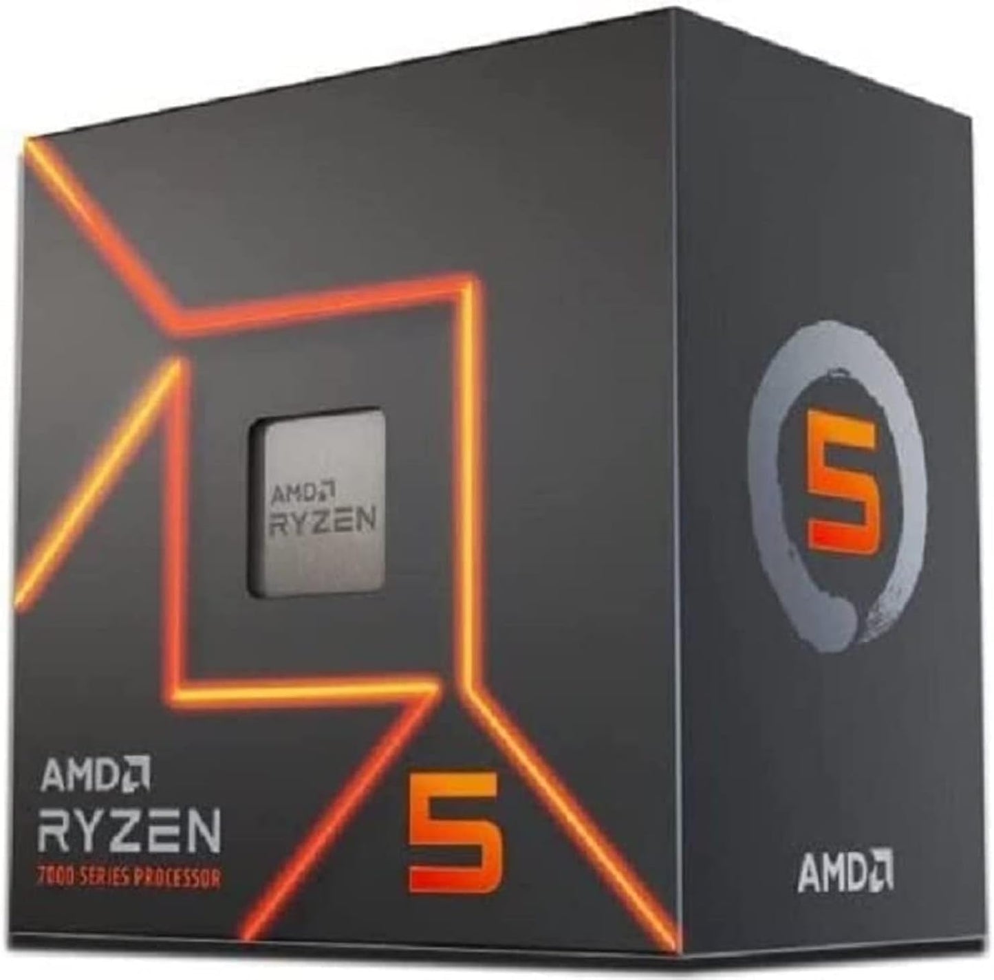 Procesador de escritorio desbloqueado AMD Ryzen 5 7600 de 6 núcleos y 12 subprocesos 