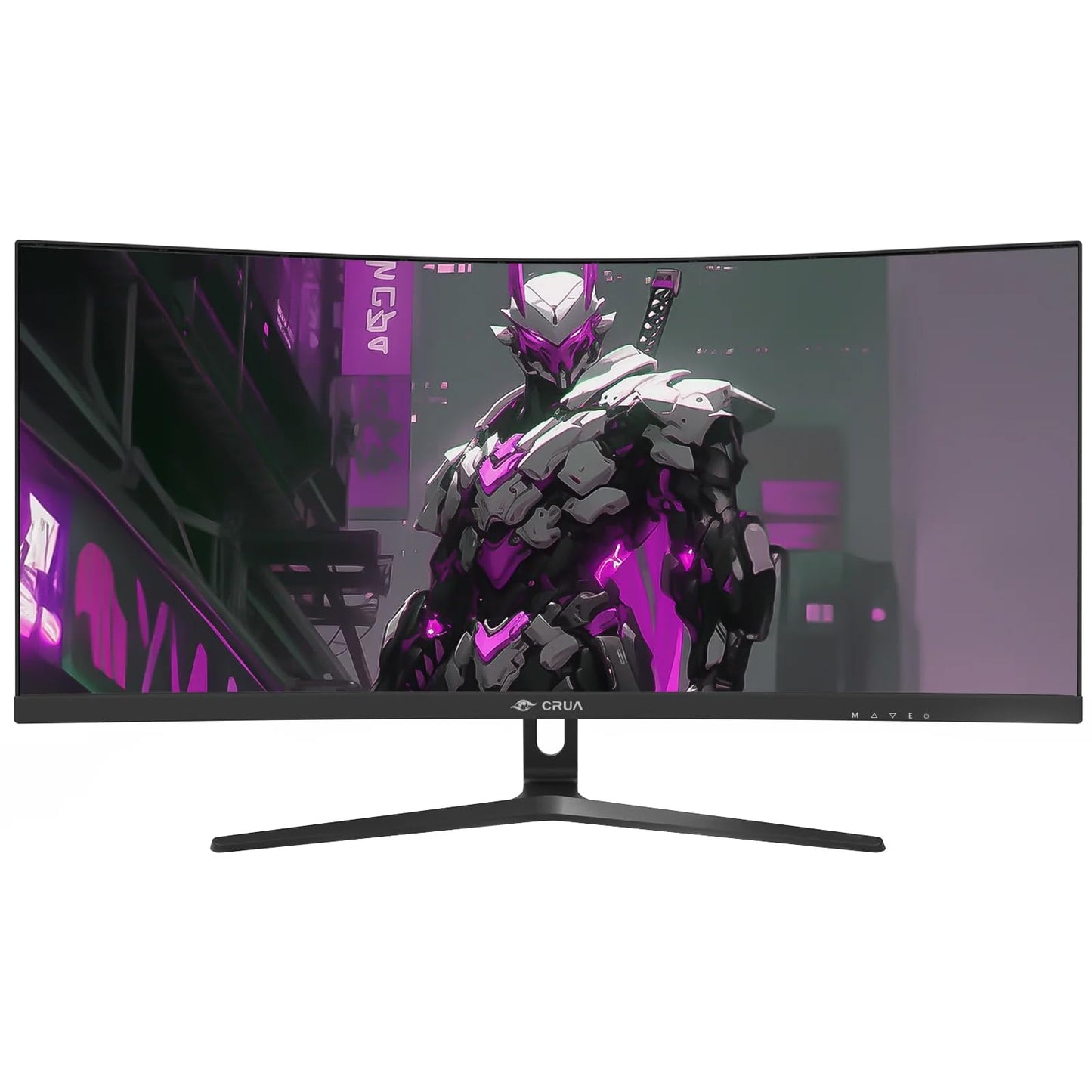 CRUA 27" Curved Gaming Monitor, FHD 1920x1080P, 144Hz/180Hz Computer Monitor, 1800R VA Screen, 99% sRGB, AMD FreeSync, HDMI & DP, Wall Mount Install- Black