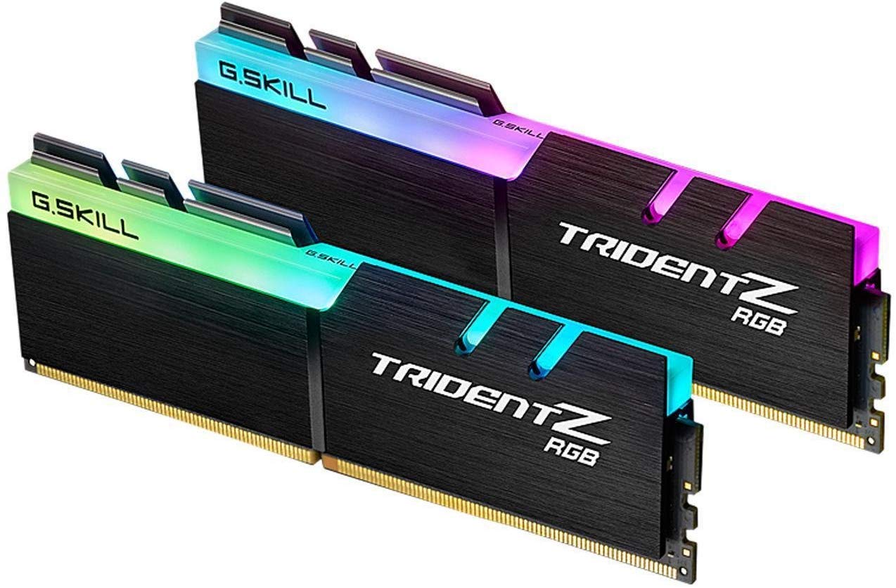 G.SKILL Trident Z RGB Series (Intel XMP) DDR4 RAM 64GB (2x32GB) 3600MT/s CL18-22-22-42 1.35V Desktop Computer Memory UDIMM (F4-3600C18D-64GTZR)