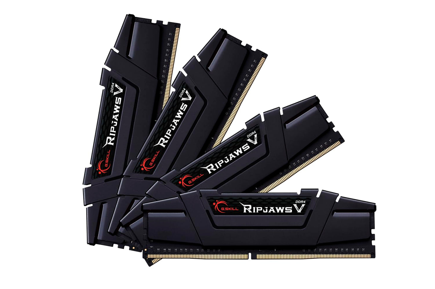 G.SKILL Ripjaws V Series (Intel XMP) DDR4 RAM 32GB (2x16GB) 3200MT/s CL16-18-18-38 1.35V Desktop Computer Memory UDIMM - Black (F4-3200C16D-32GVK)