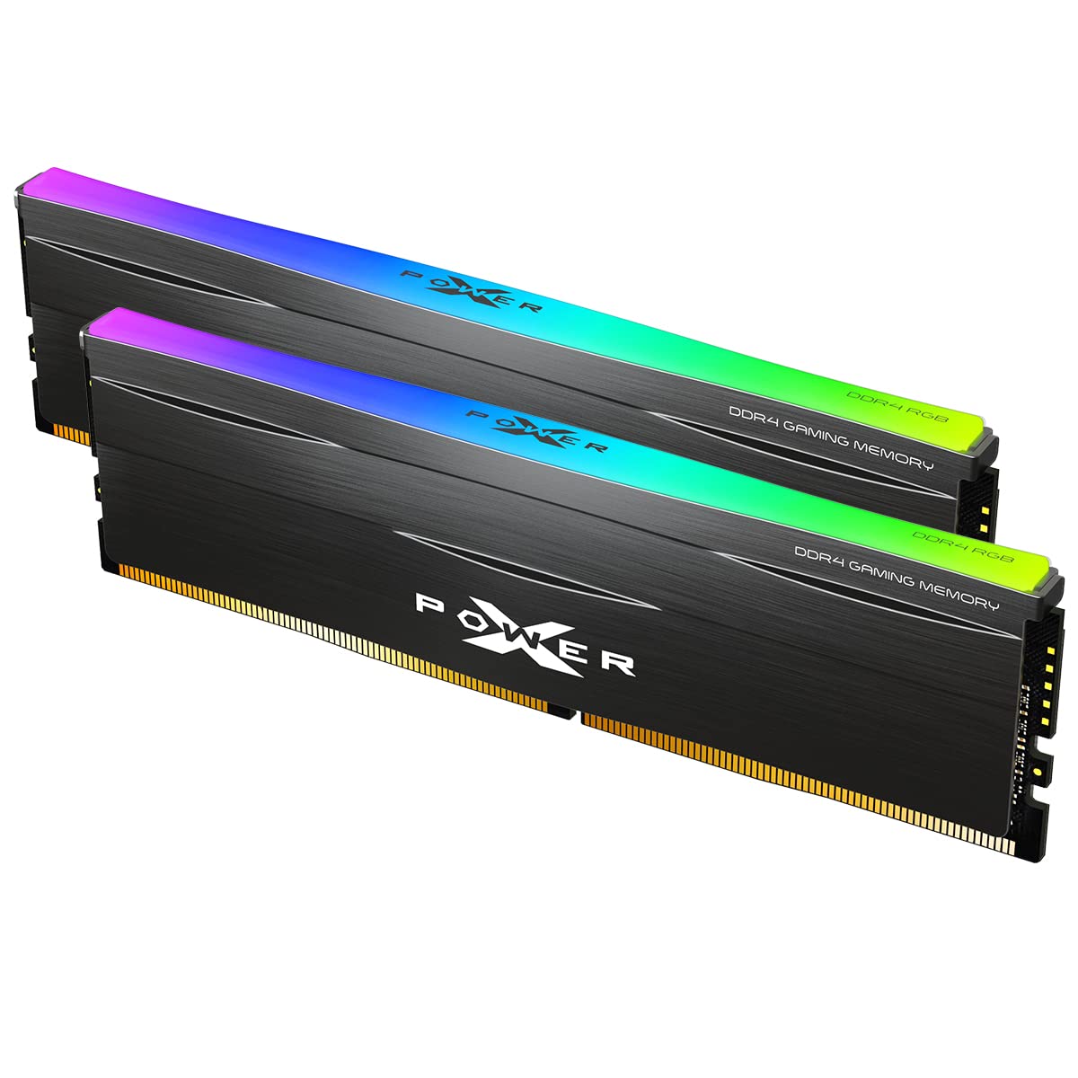 Silicon Power Value Gaming DDR4 RAM 32GB (2x16GB) 3200MHz (PC4 25600) 288-pin CL16 1.35V UDIMM Desktop Memory Module with Heatsink Grey SP032GXLZU320BDAJ7