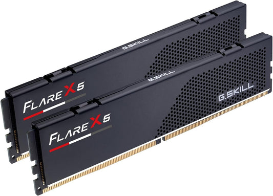 Memoria RAM DDR5 G.SKILL Flare X5 Series (AMD Expo) de 32 GB (2 x 16 GB) 6000 MT/s CL30-38-38-96 1,35 V para ordenador de sobremesa UDIMM - Negro mate (F5-6000J3038F16GX2-FX5) 