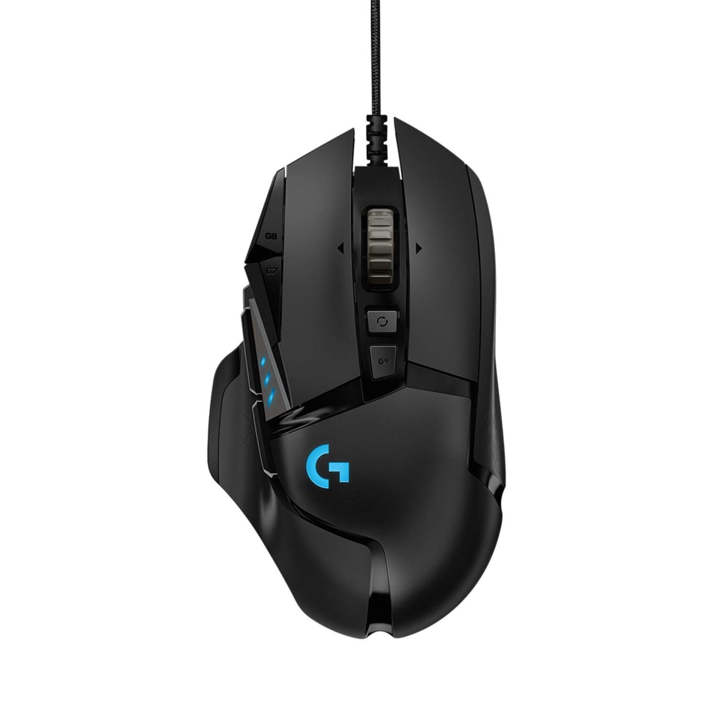 Ratón para juegos con cable de alto rendimiento Logitech G502 HERO, sensor HERO 25K, 25 600 DPI, RGB, pesos ajustables, 11 botones programables, memoria integrada, PC/Mac