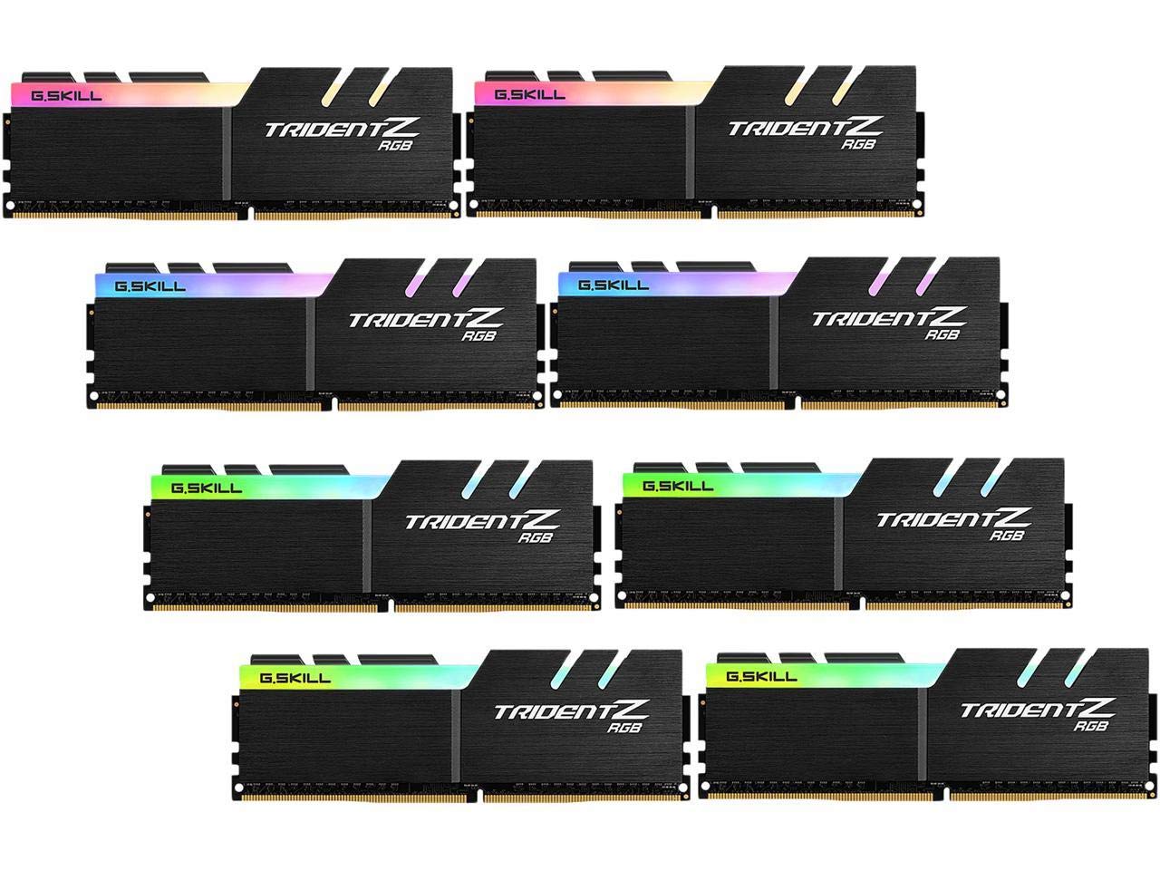 G.SKILL Trident Z RGB Series (Intel XMP) DDR4 RAM 64GB (2x32GB) 3600MT/s CL18-22-22-42 1.35V Desktop Computer Memory UDIMM (F4-3600C18D-64GTZR)