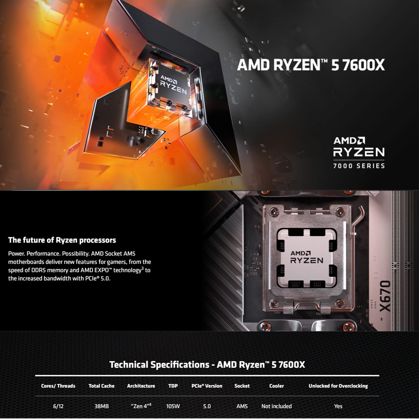 INLAND Micro Center AMD Ryzen 7 7700X 8-Core 16-Thread AM5 5.4 GHz Unlocked Desktop Processor with MSI PRO B650-P WiFi ProSeries Motherboard (AMD AM5, ATX, DDR5, PCIe 4.0)