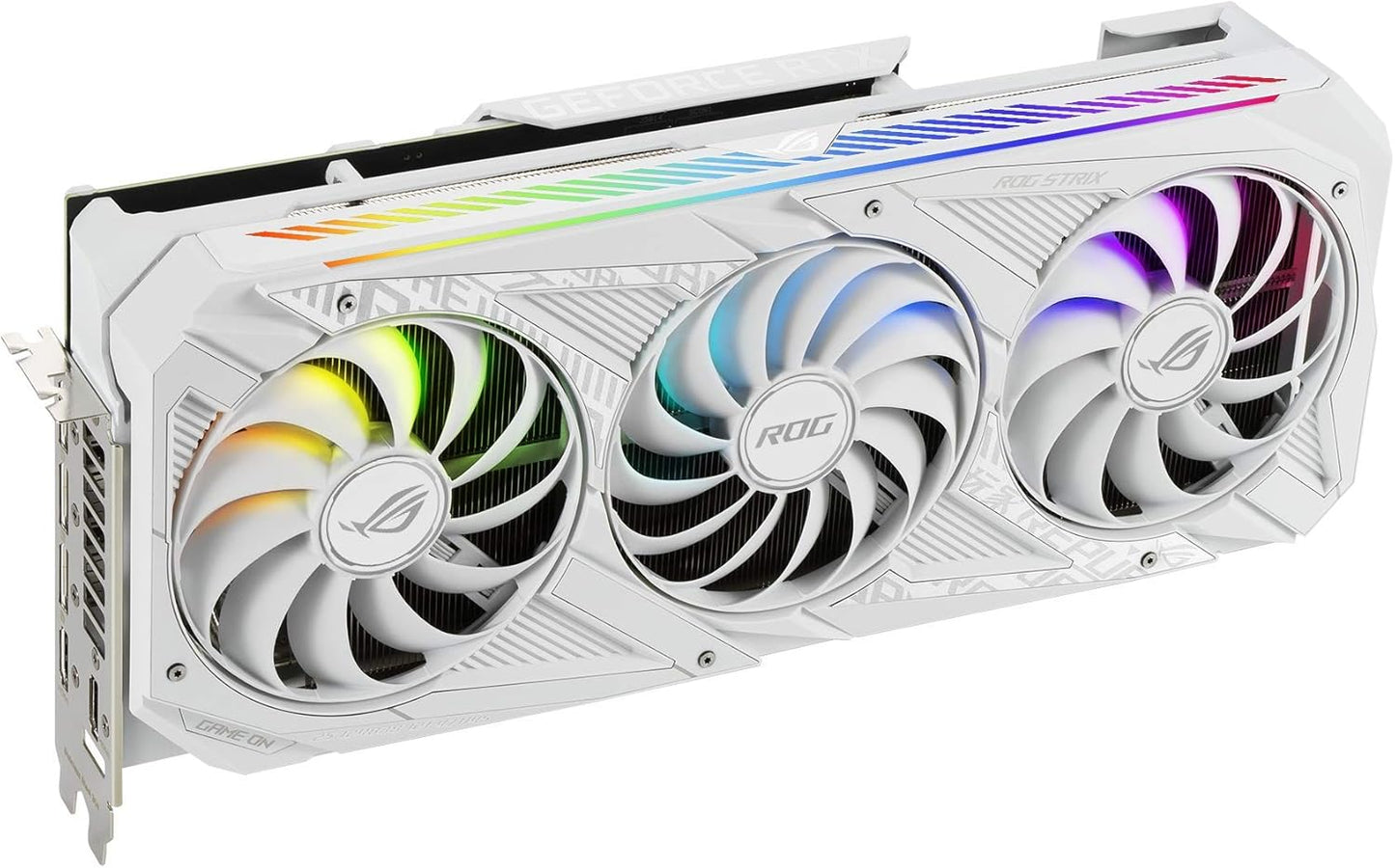 ASUS ROG STRIX NVIDIA GeForce RTX™ 3080 White OC Edition Gaming Graphics Card (PCIe 4.0, 10GB GDDR6X, HDMI 2.1, DisplayPort 1.4a, White color scheme, Axial-tech Fan Design, 2.9-slot, Super Alloy Power