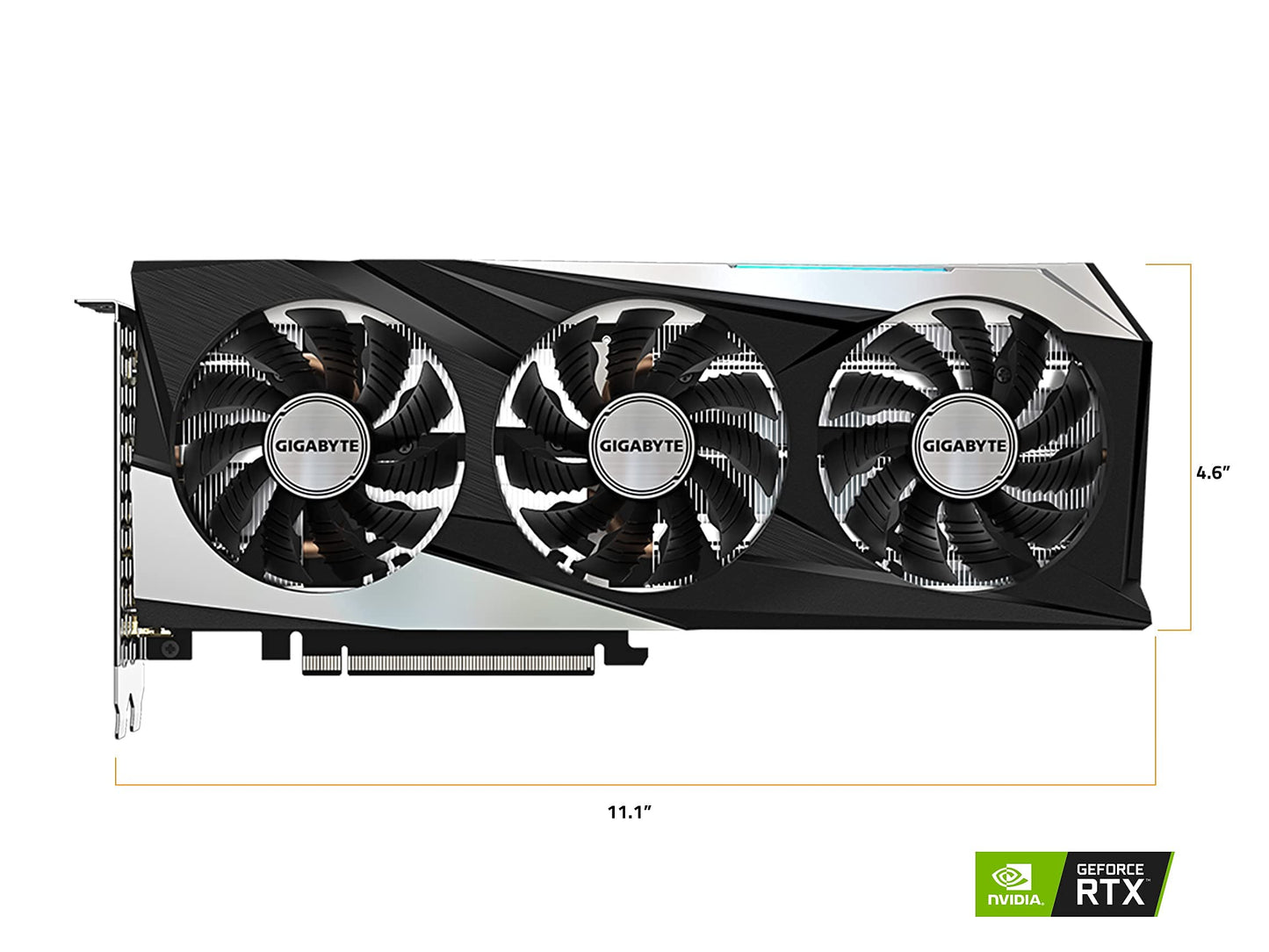 Tarjeta gráfica GIGABYTE GeForce RTX 3060 Gaming OC 12G (REV2.0), 3 ventiladores WINDFORCE, 12 GB de GDDR6 de 192 bits, tarjeta de video GV-N3060GAMING OC-12GD 