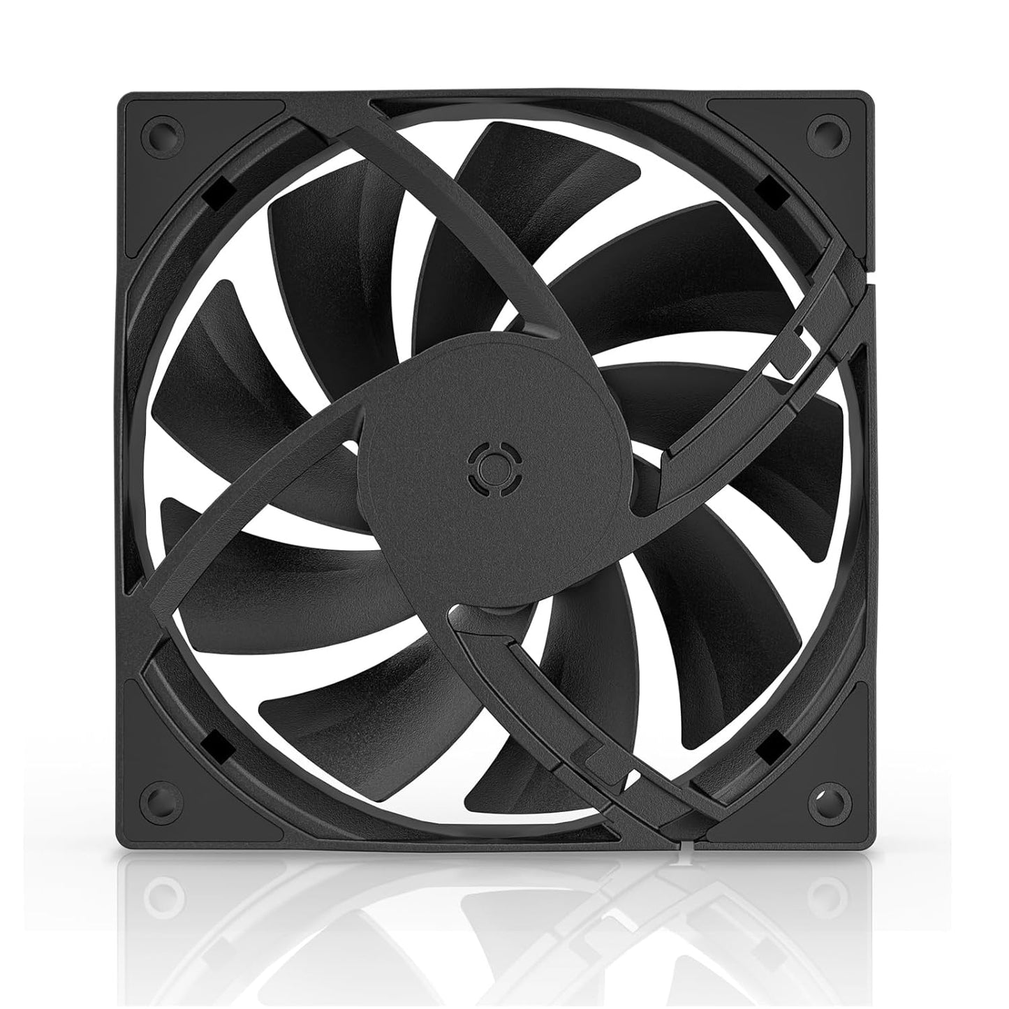 Ventiladores para caja de computadora DARKROCK de 3 unidades, 120 mm, color negro, alto rendimiento, bajo nivel de ruido, 3 pines, 1200 RPM, cojinete hidráulico, silencioso, larga vida útil, hasta 30 000 horas, 5 años de garantía 