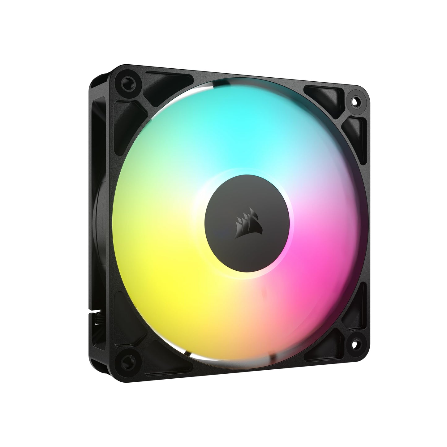 Ventiladores CORSAIR RS120 de 120 mm PWM – Conexión en cadena – Bajo nivel de ruido – Rodamiento de cúpula magnético – Paquete triple – Negro 