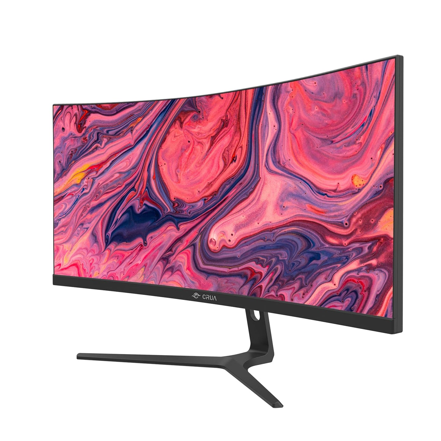 CRUA 27" Curved Gaming Monitor, FHD 1920x1080P, 144Hz/180Hz Computer Monitor, 1800R VA Screen, 99% sRGB, AMD FreeSync, HDMI & DP, Wall Mount Install- Black