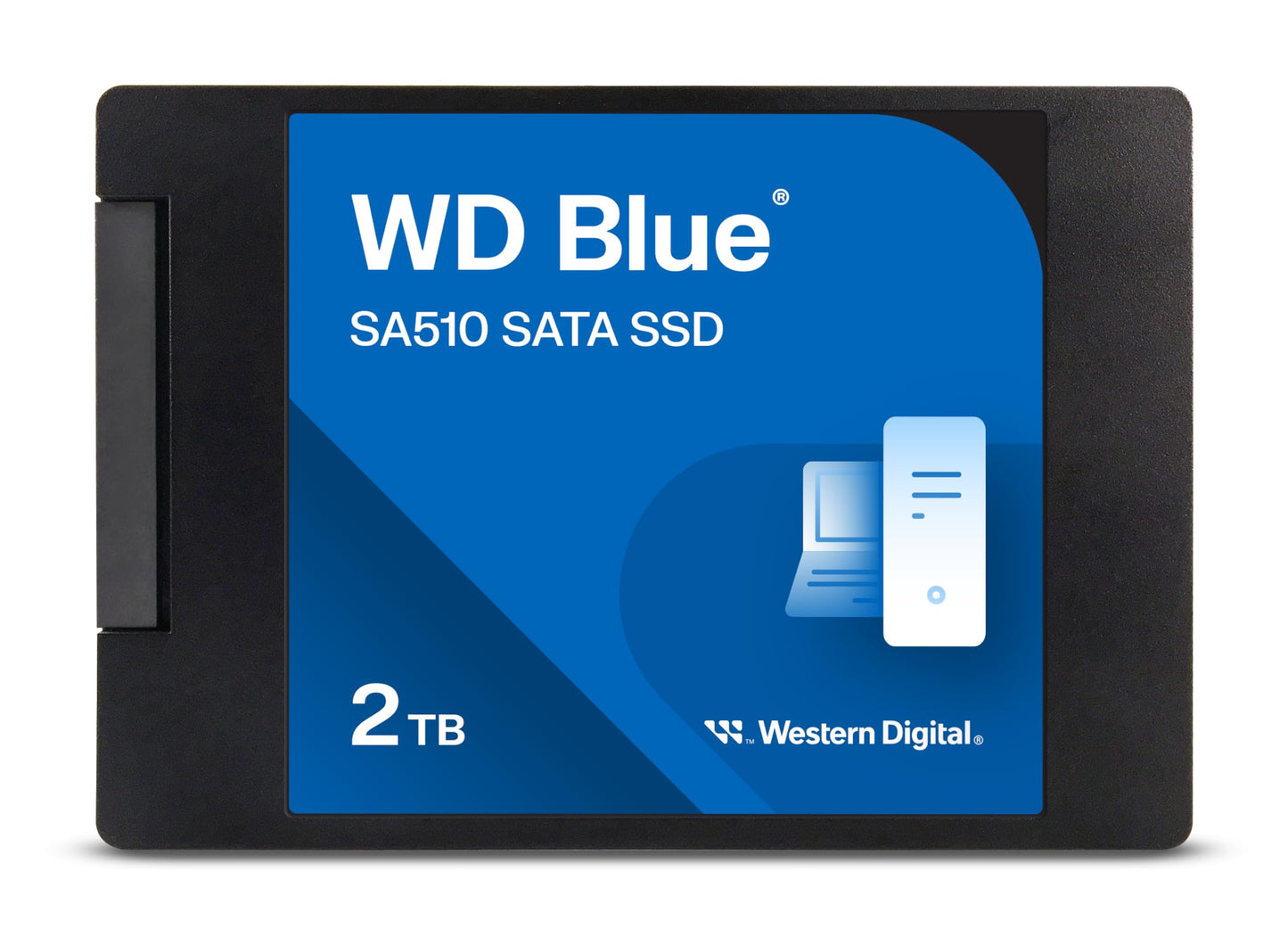 Western Digital 1TB WD Blue SA510 SATA Internal Solid State Drive SSD - SATA III 6 Gb/s, 2.5"/7mm, Up to 560 MB/s - WDS100T3B0A