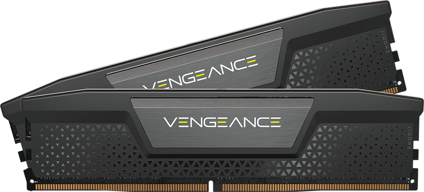 Memoria RAM DDR5 CORSAIR Vengeance de 32 GB (2 x 16 GB), 6000 MHz, CL30-36-36-76, 1,40 V, Intel XMP, para ordenador de sobremesa, color negro (CMK32GX5M2B6000C30) 