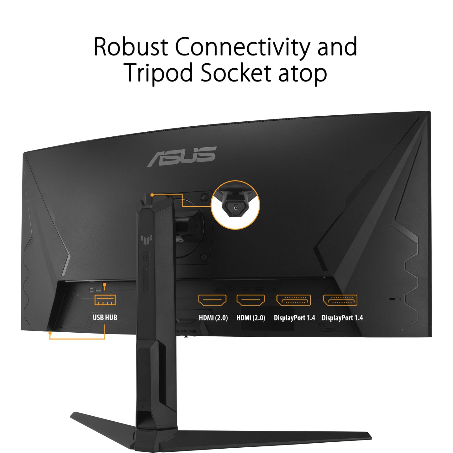 ASUS TUF Gaming 32" 1440P HDR Curved Monitor (VG32VQ1B) - QHD (2560 x 1440), 165Hz (Supports 144Hz), 1ms, Extreme Low Motion Blur, Speaker, FreeSync Premium, VESA Mountable, DisplayPort, HDMI,BLACK