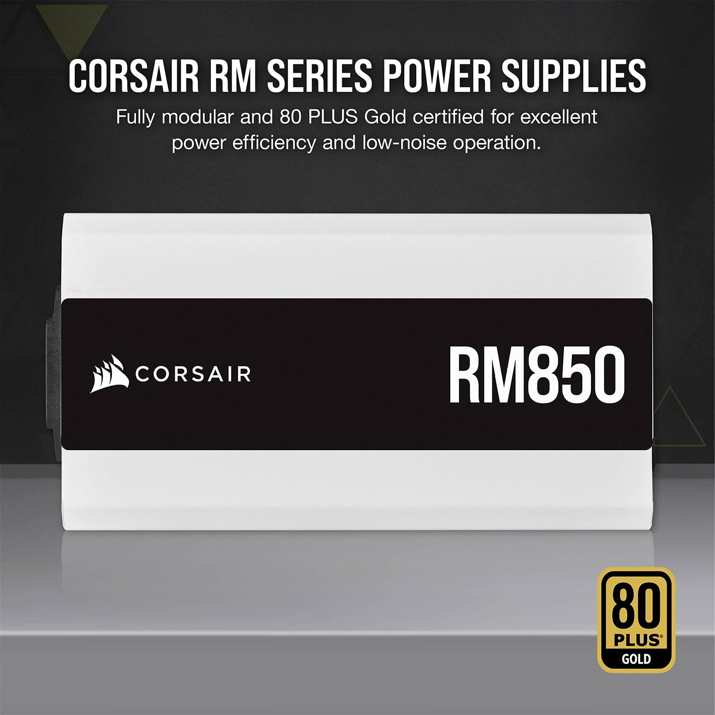 CORSAIR 750W 80 Plus Gold Fully Modular ATX Power Supply, White - RM Series