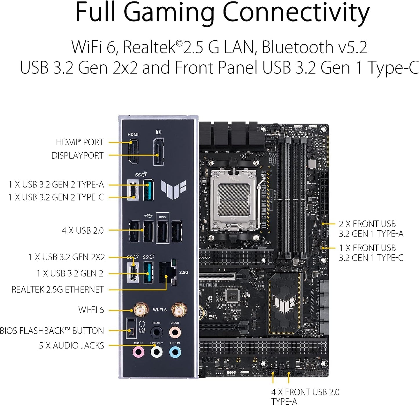 Procesador de escritorio desbloqueado Micro Center AMD Ryzen 7 9700X de 8 núcleos y 16 subprocesos con placa base para juegos MAG B650 Tomahawk WiFi AM5 DDR5 