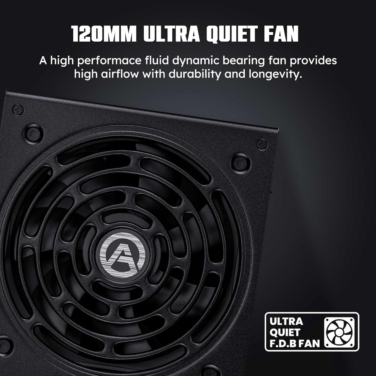 AGT Series 1000W Power Supply, 80+ Gold Certified, Fully Modular, FDB Fan, Compact 140mm Size, 10 Year Warranty, ATX Gaming Power Supply