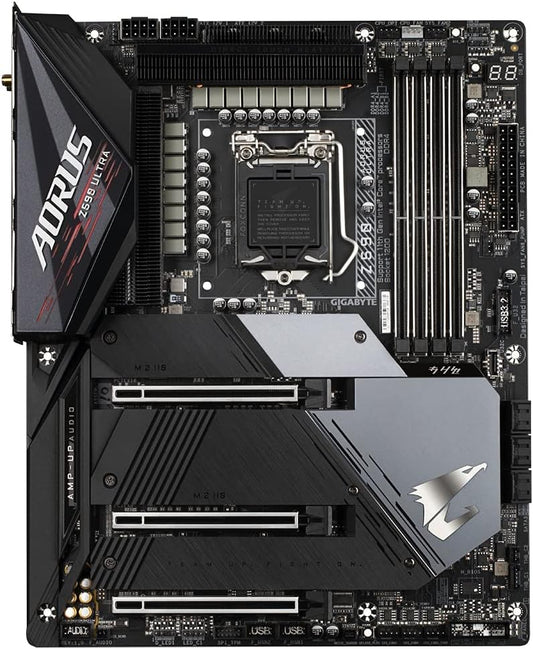 Aorus Ultra Durable Z590 AORUS Desktop Motherboard - Intel Chipset - Socket LGA-1200 - Optane Memory Ready - ATX - Pentium Gold, Celeron, Core i5, Core i7, Core i9, Core i3 Processor Supp