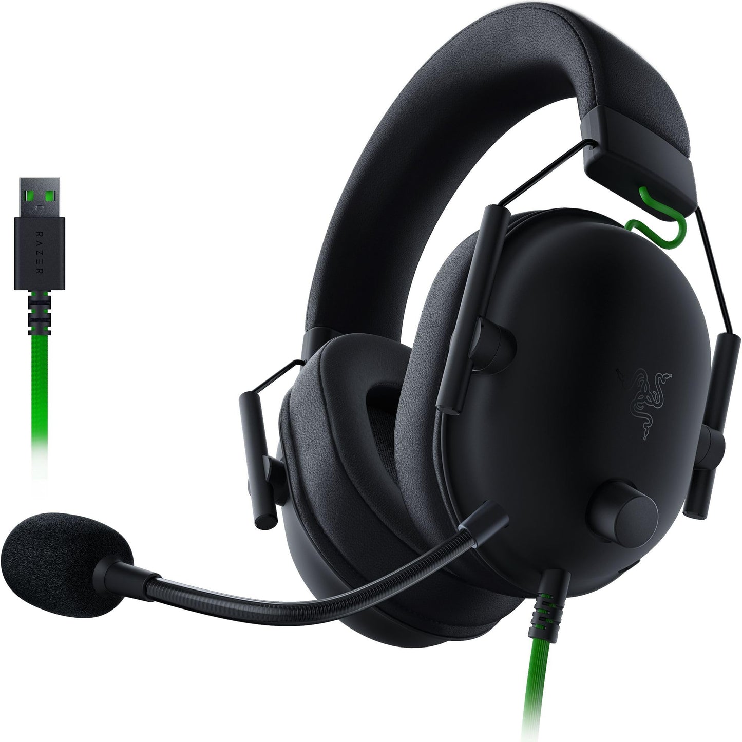 Auriculares para juegos Razer BlackShark V2 X: sonido envolvente 7.1, controladores de 50 mm, almohadilla de espuma viscoelástica, para PC, PS4, PS5, Switch, conector de audio de 3,5 mm, color negro 