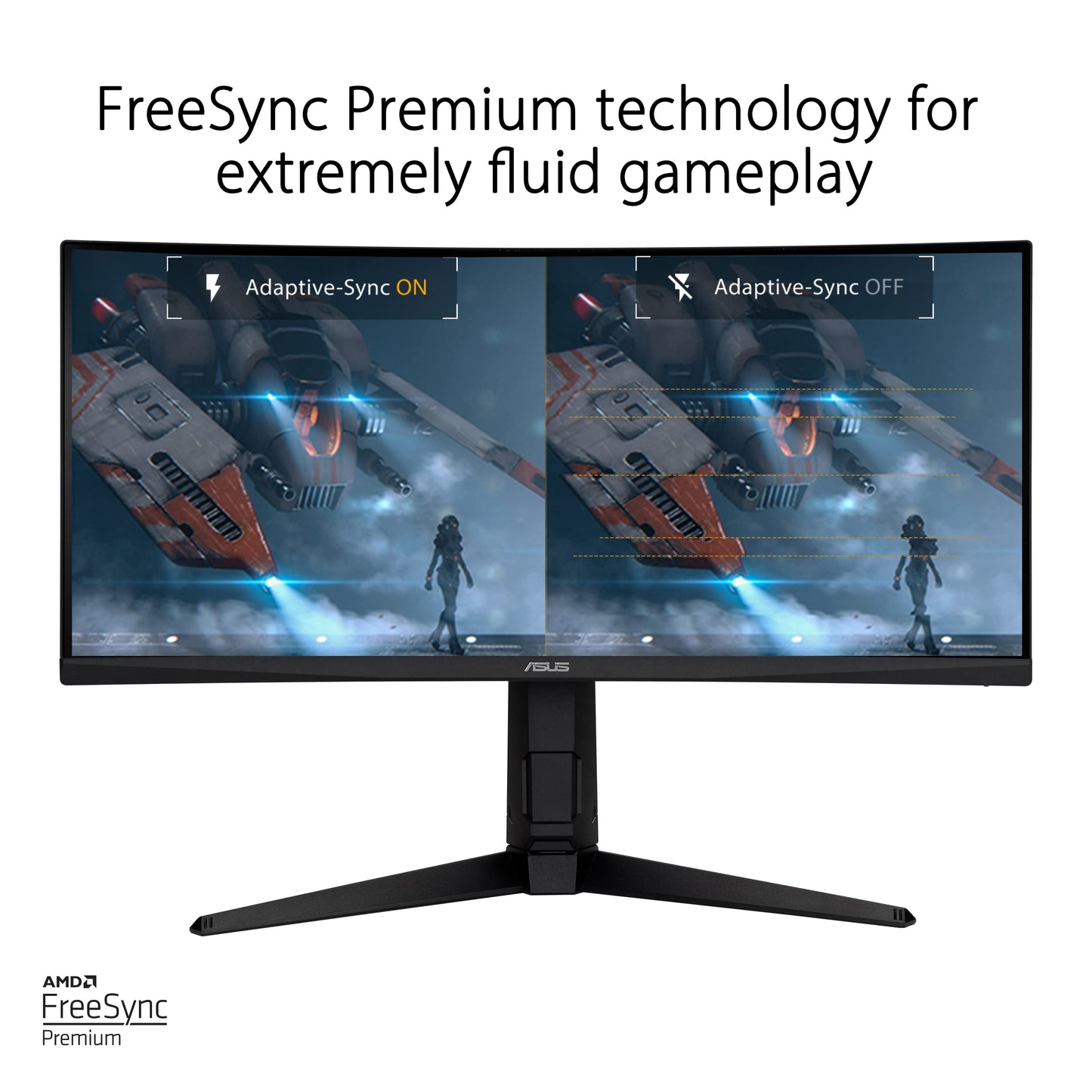 ASUS TUF Gaming 32" 1440P HDR Curved Monitor (VG32VQ1B) - QHD (2560 x 1440), 165Hz (Supports 144Hz), 1ms, Extreme Low Motion Blur, Speaker, FreeSync Premium, VESA Mountable, DisplayPort, HDMI,BLACK