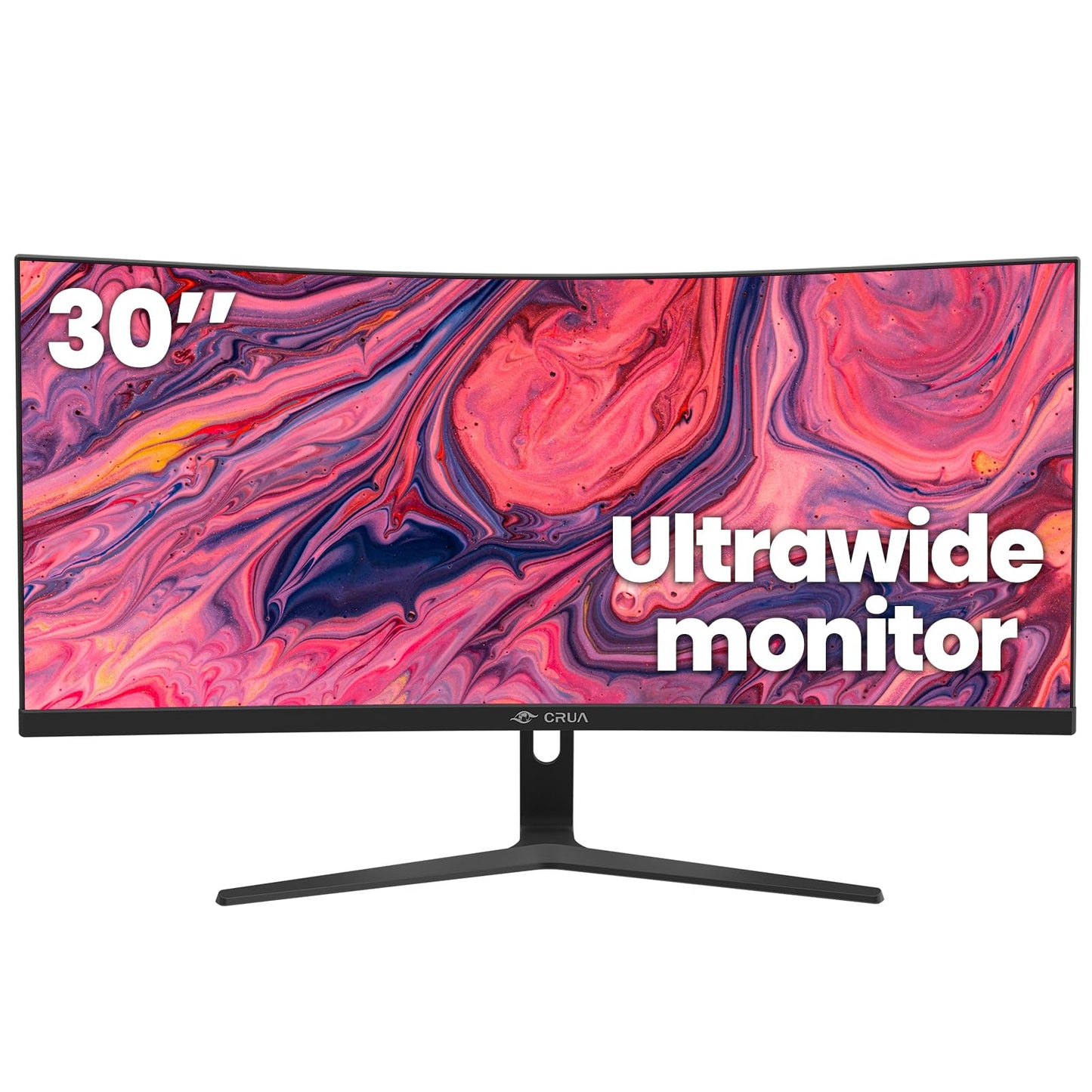 CRUA 27" Curved Gaming Monitor, FHD 1920x1080P, 144Hz/180Hz Computer Monitor, 1800R VA Screen, 99% sRGB, AMD FreeSync, HDMI & DP, Wall Mount Install- Black