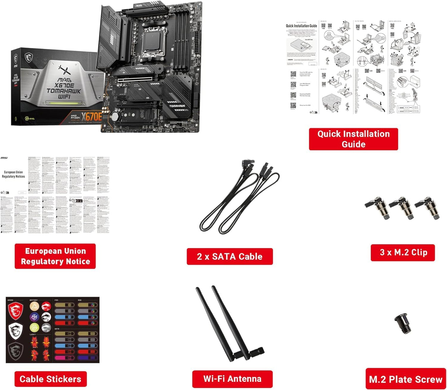 Procesador de escritorio desbloqueado AMD Ryzen 7 7700X de 8 núcleos y 16 subprocesos AM5 de 5,4 GHz con placa base MSI PRO B650-P WiFi ProSeries (AMD AM5, ATX, DDR5, PCIe 4.0) INLAND Micro Center 