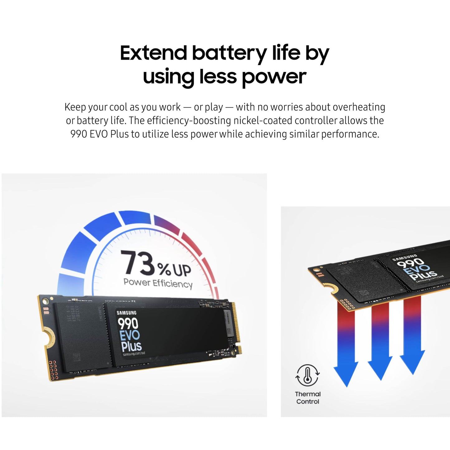 SAMSUNG 990 EVO Plus SSD 1TB, PCIe Gen 4x4, Gen 5x2 M.2 2280, Speeds Up-to 7,250 MB/s, Upgrade Storage for PC/Laptops, HMB Technology and Intelligent Turbowrite 2.0, (MZ-V9S1T0B/AM)