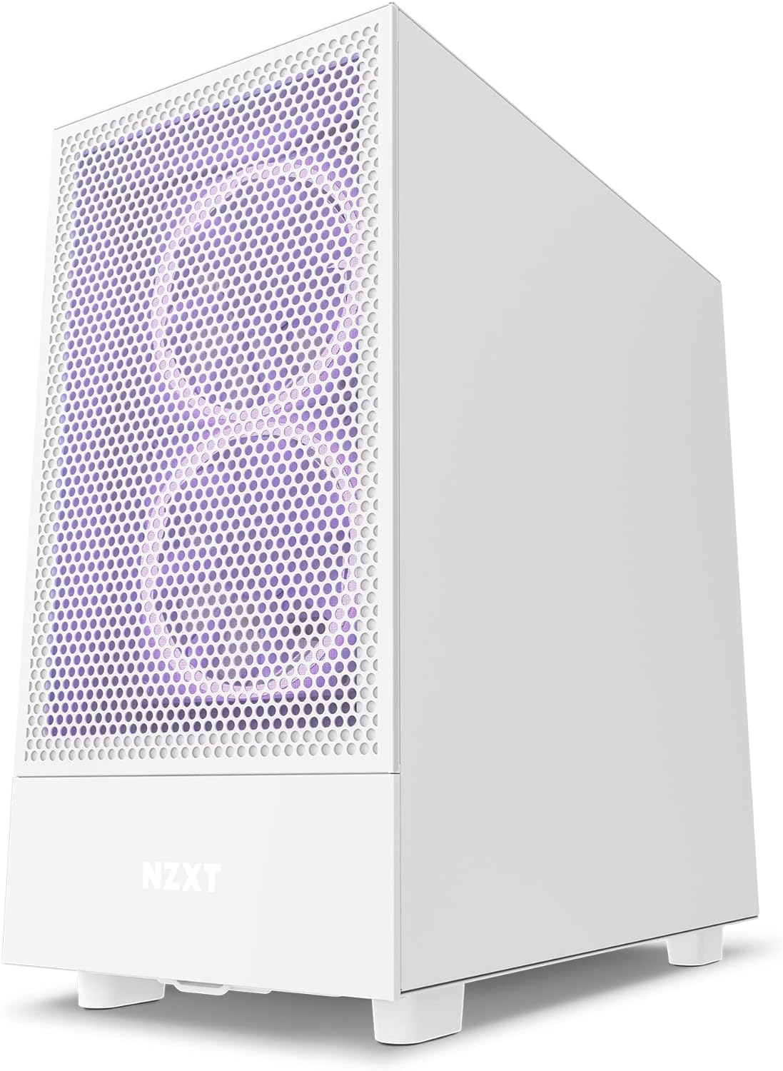 NZXT H5 Flow Compact ATX Mid-Tower PC Gaming Case – High Airflow Perforated Tempered Glass Front/Side Panel – Cable Management – 2 x 120mm Fans Included – 280mm Radiator Support – Black