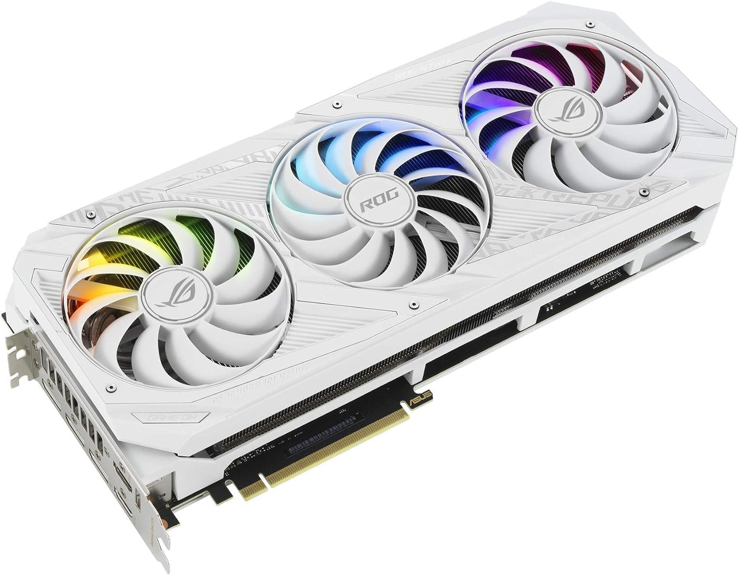 ASUS ROG STRIX NVIDIA GeForce RTX™ 3080 White OC Edition Gaming Graphics Card (PCIe 4.0, 10GB GDDR6X, HDMI 2.1, DisplayPort 1.4a, White color scheme, Axial-tech Fan Design, 2.9-slot, Super Alloy Power