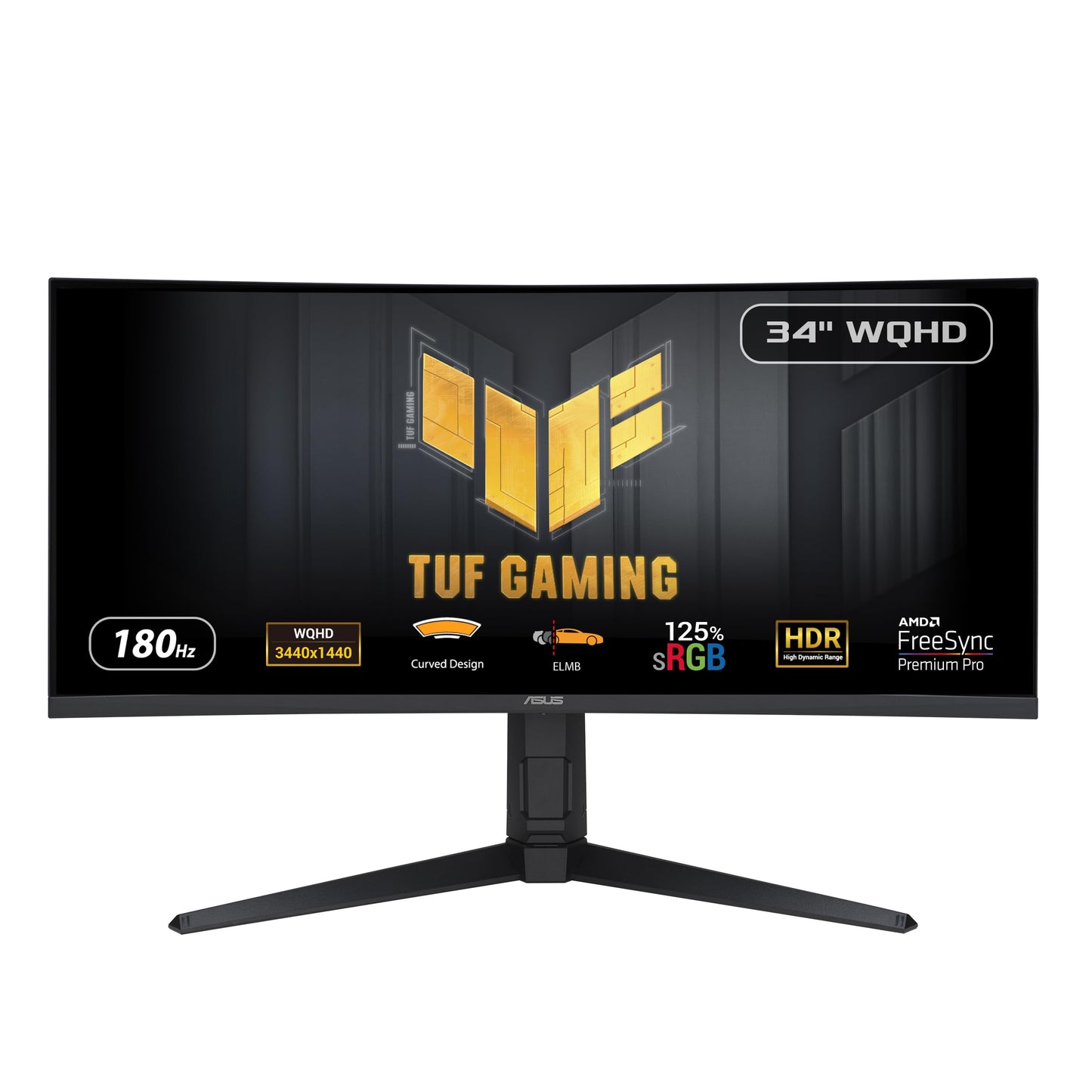 ASUS TUF Gaming 32" 1440P HDR Curved Monitor (VG32VQ1B) - QHD (2560 x 1440), 165Hz (Supports 144Hz), 1ms, Extreme Low Motion Blur, Speaker, FreeSync Premium, VESA Mountable, DisplayPort, HDMI,BLACK