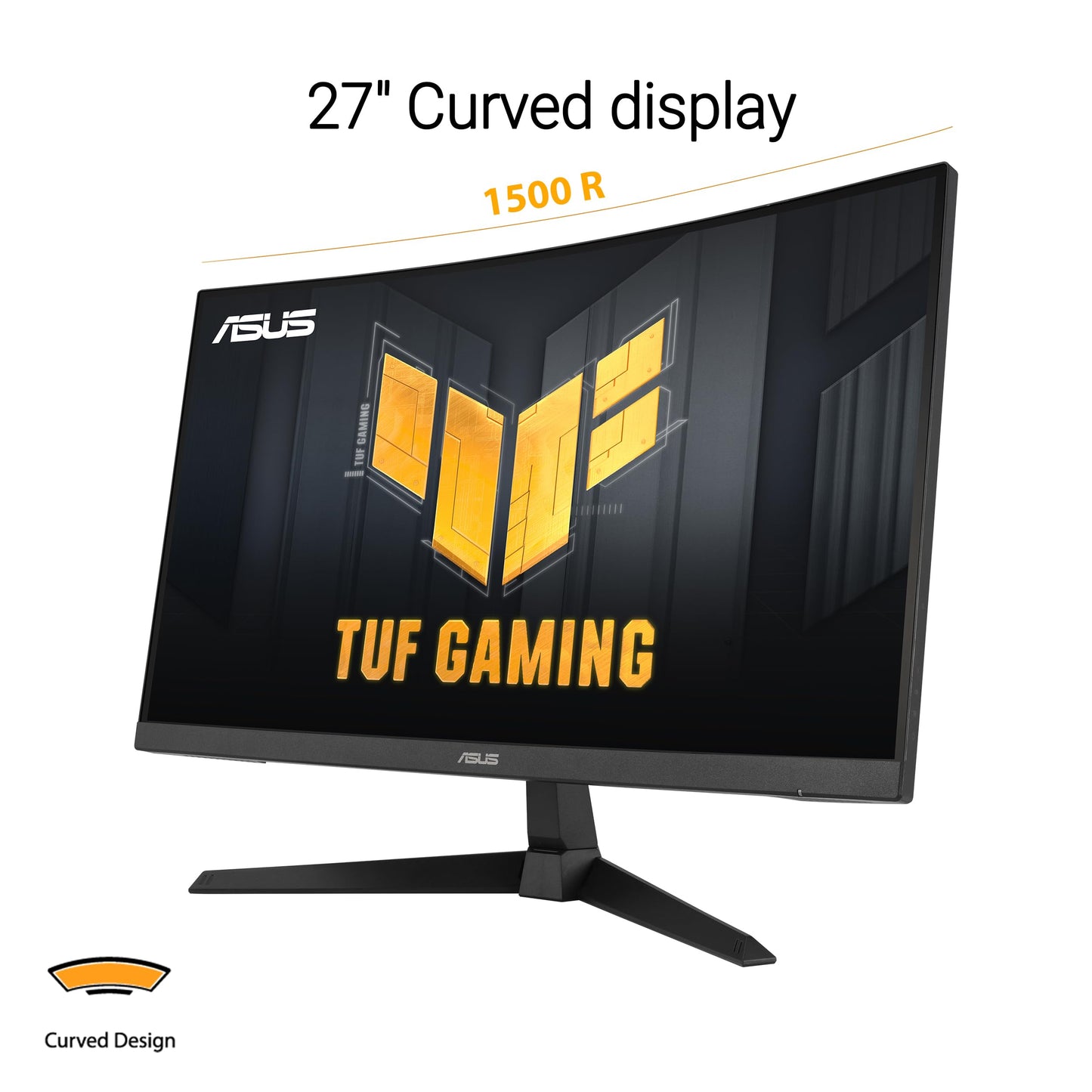 ASUS TUF Gaming 32" 1440P HDR Curved Monitor (VG32VQ1B) - QHD (2560 x 1440), 165Hz (Supports 144Hz), 1ms, Extreme Low Motion Blur, Speaker, FreeSync Premium, VESA Mountable, DisplayPort, HDMI,BLACK